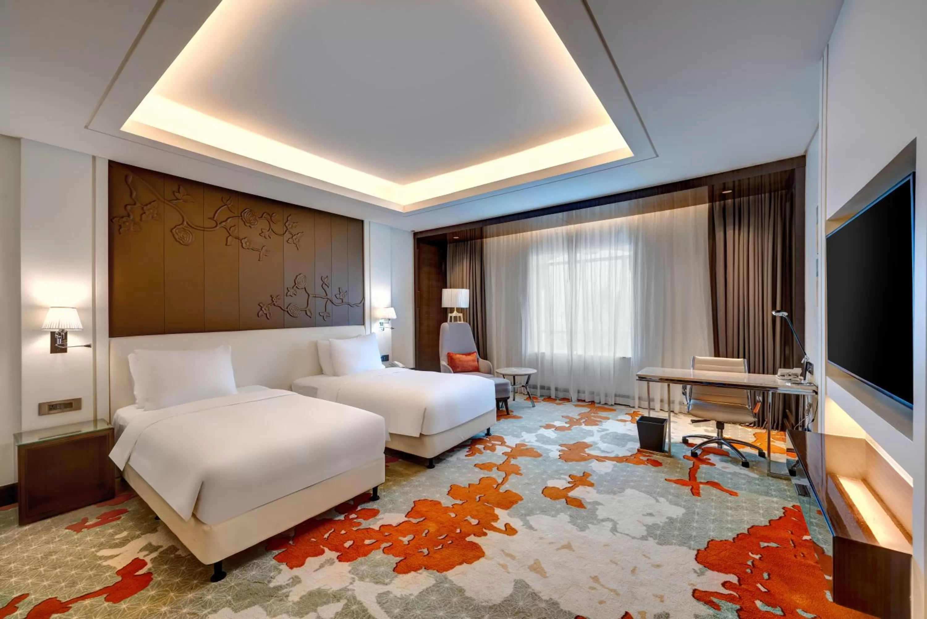 Bedroom, Bed in Radisson Blu Hotel, Ajman