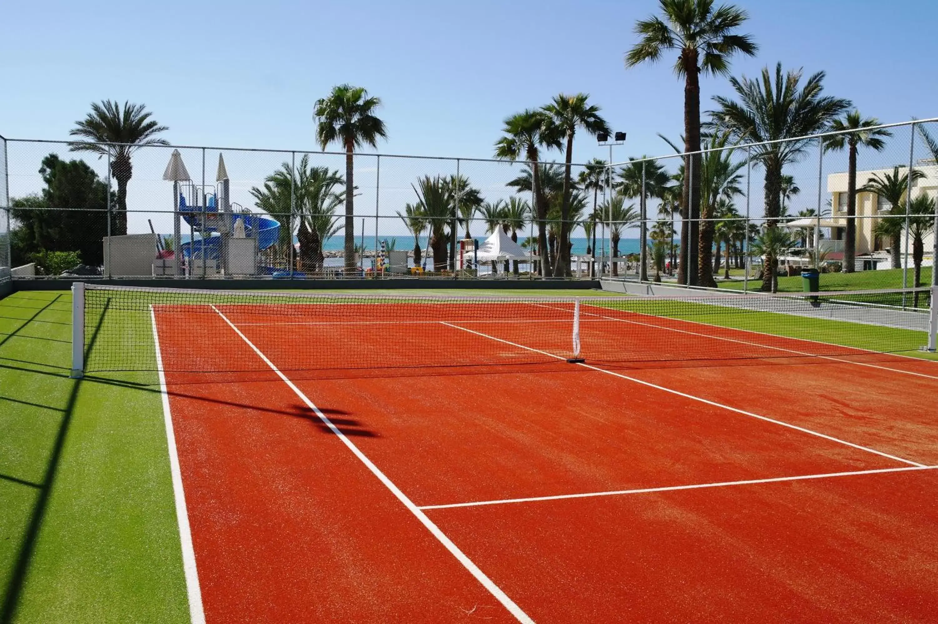 Tennis court in Golden Bay Beach Hotel