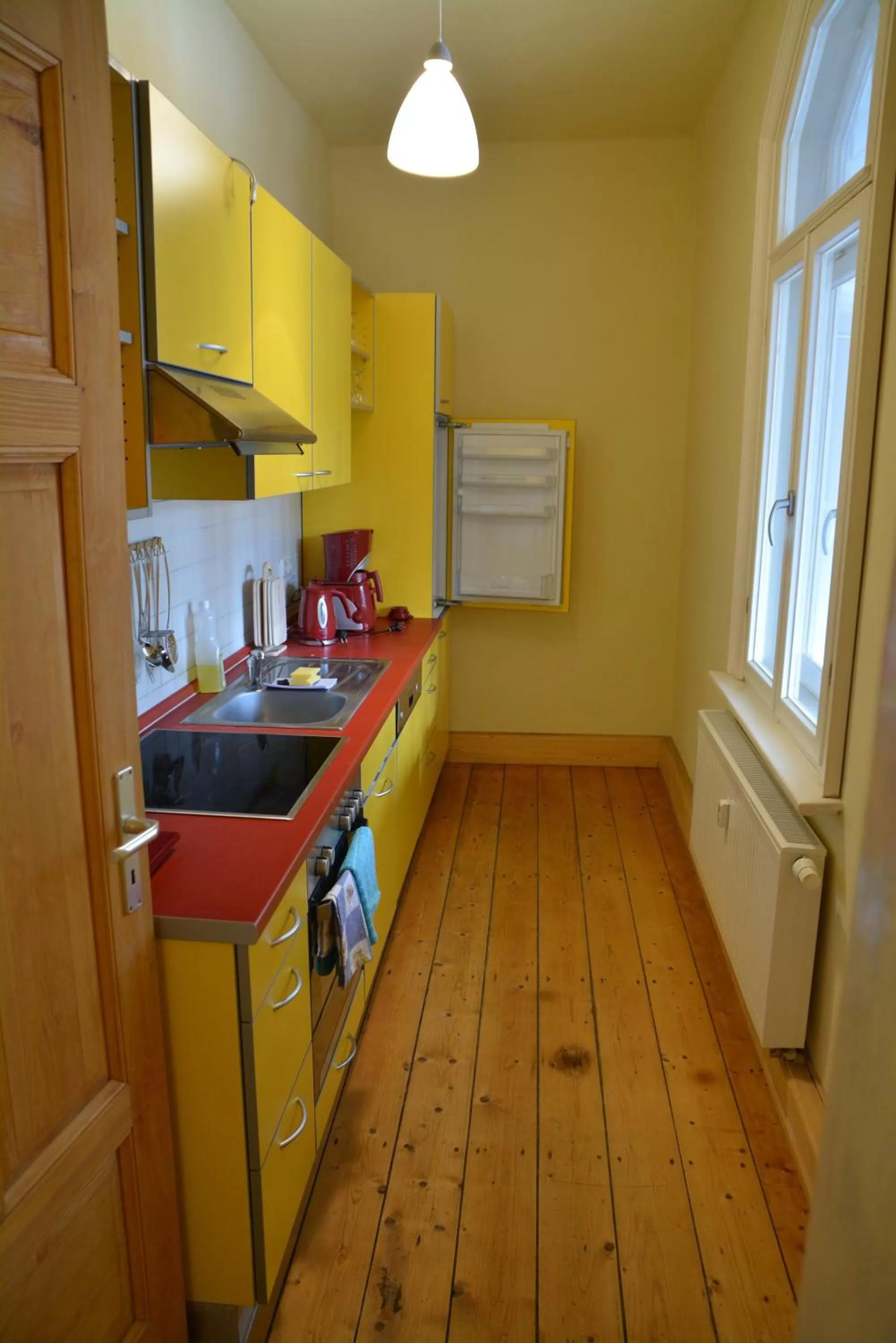 Kitchen or kitchenette in Landgasthof Alter Bahnhof