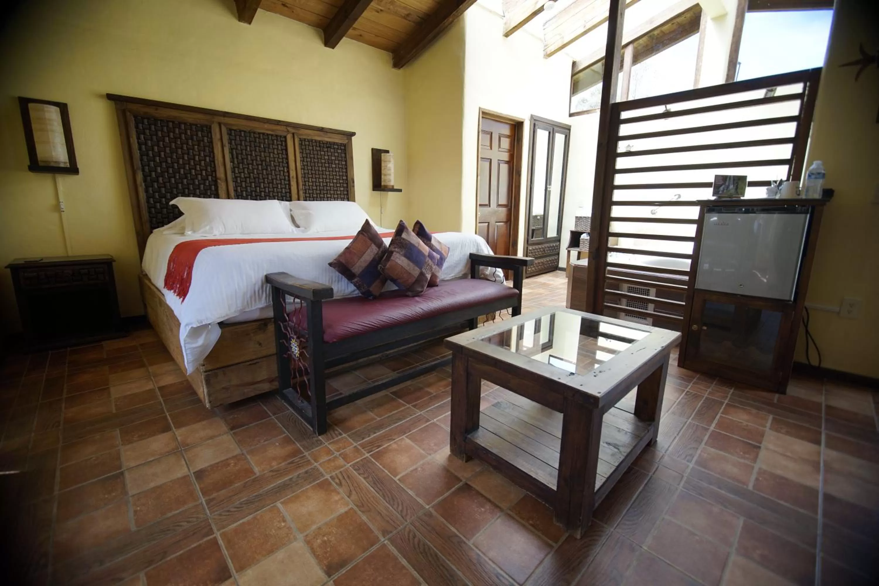 Bed in Cabañas La Cascada