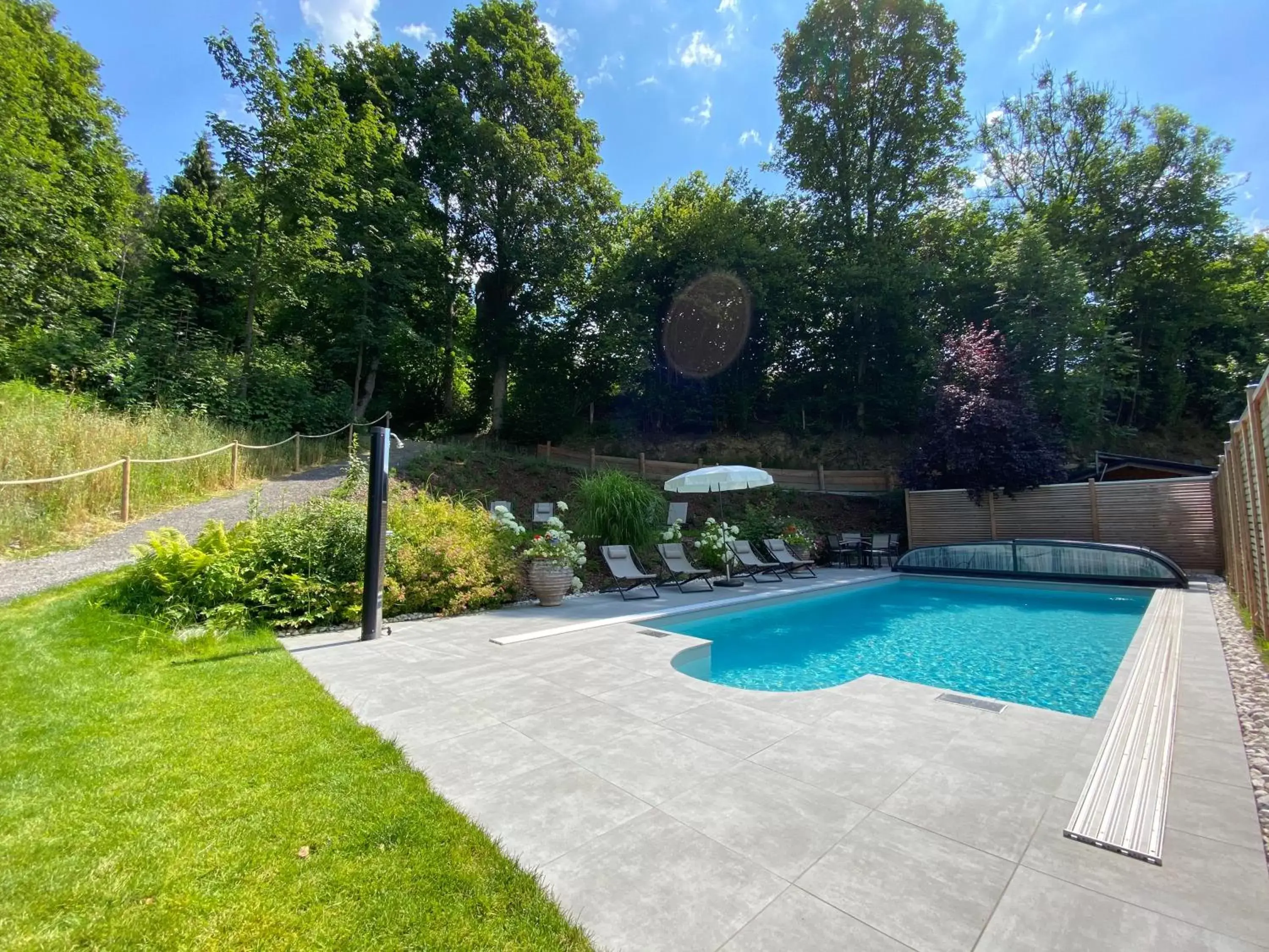 Swimming Pool in Landhotel Laudersbach