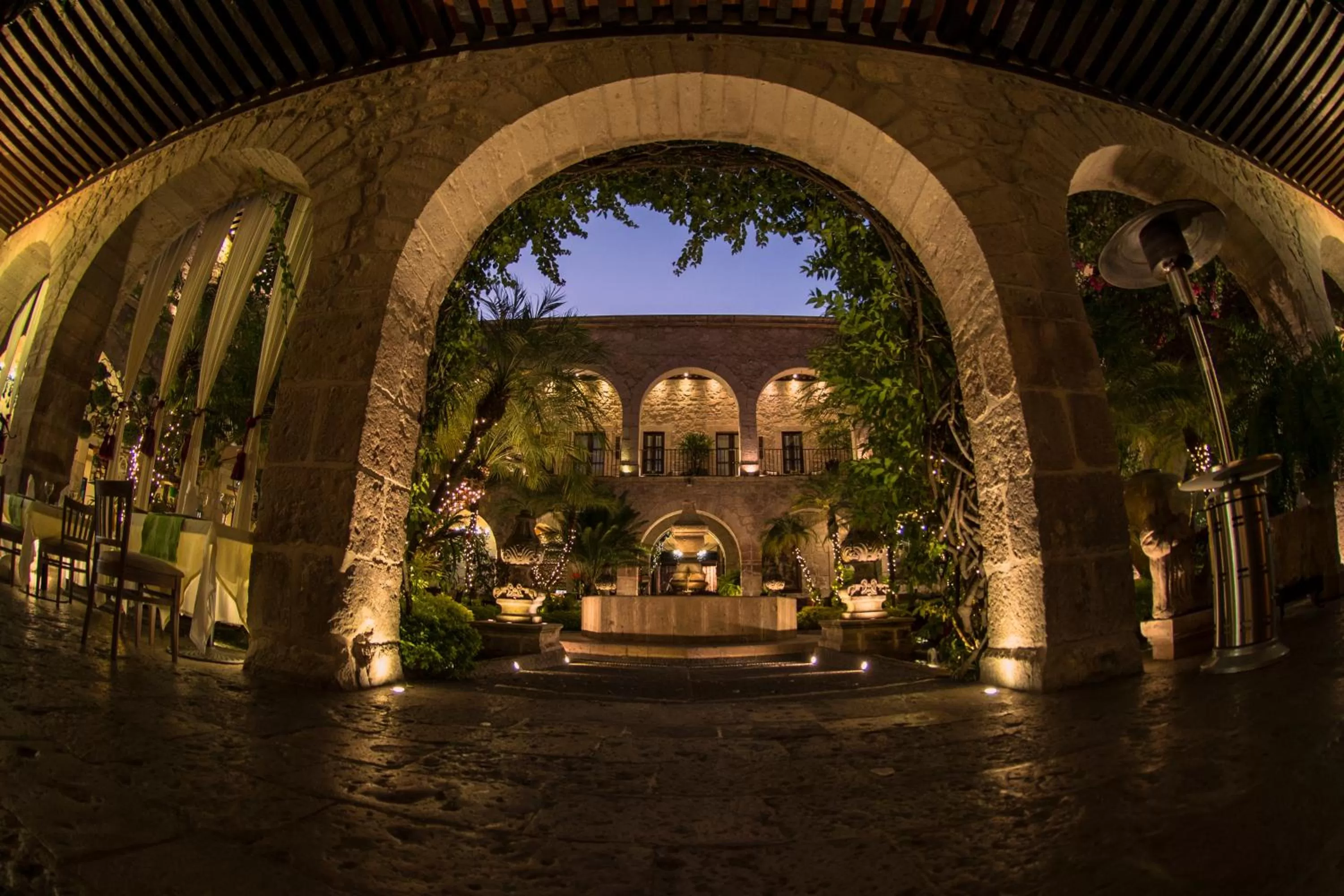 Inner courtyard view in Hotel De La Soledad