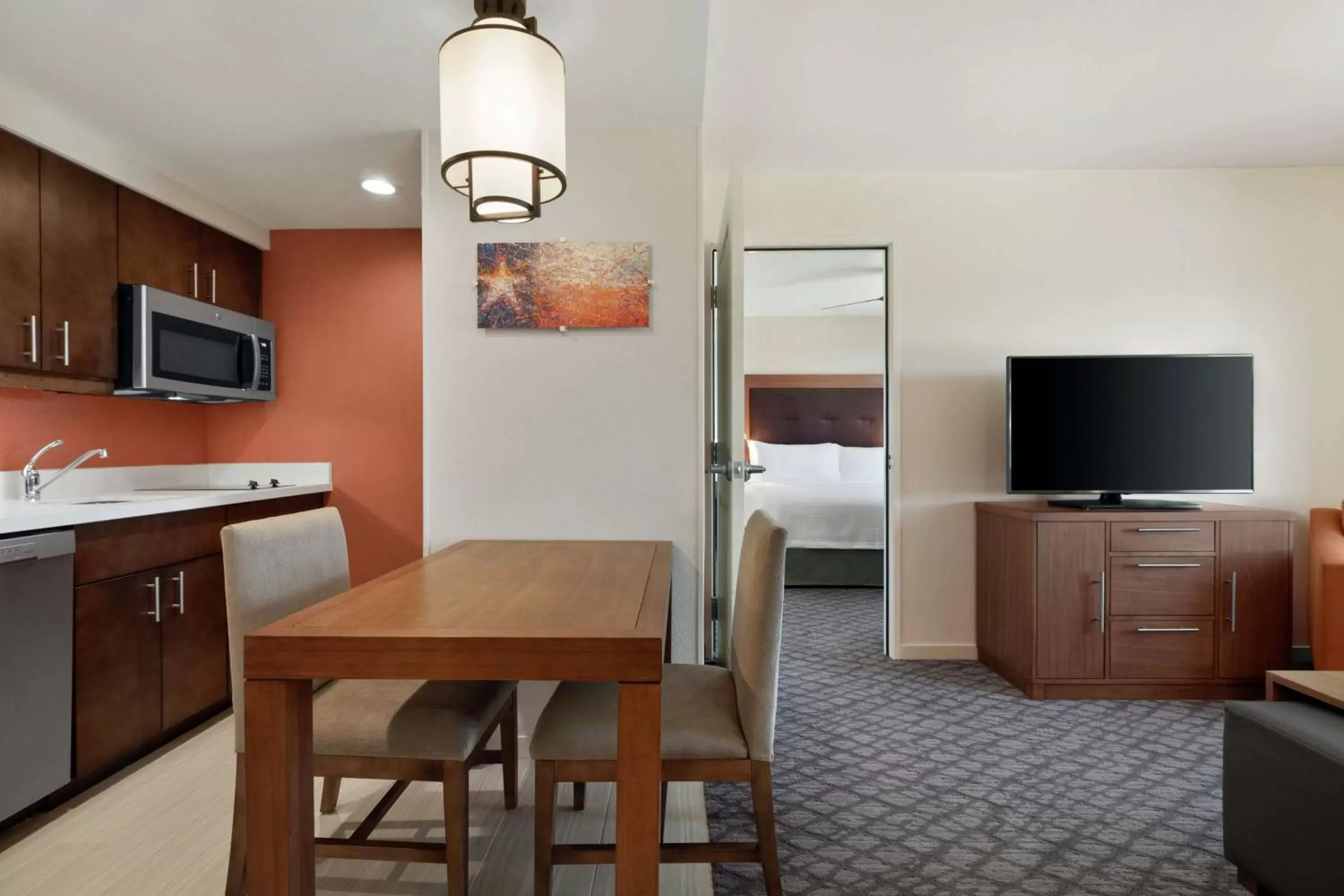 Bedroom, TV/Entertainment Center in Homewood Suites by Hilton Houston NW at Beltway 8