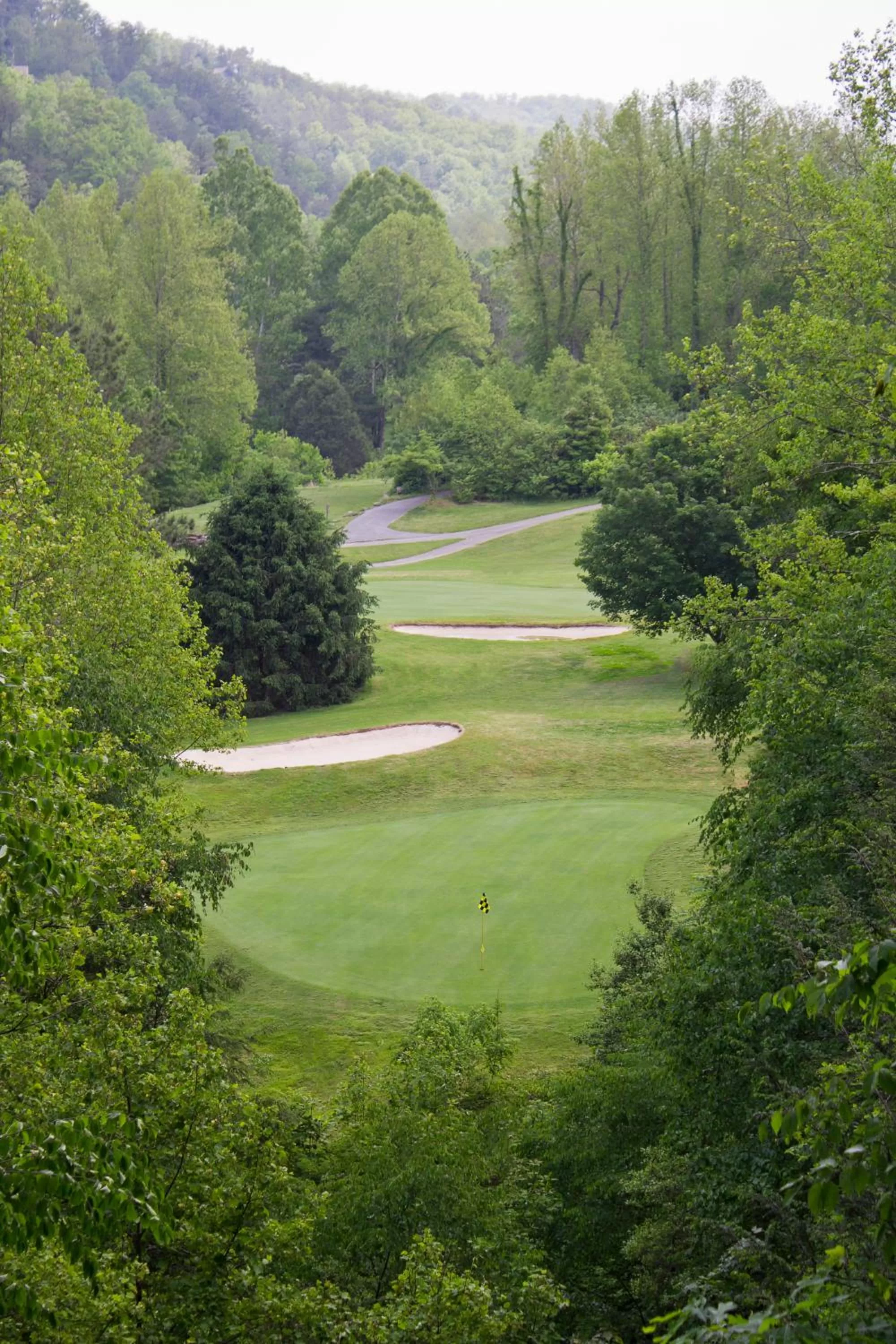 Golfcourse in Hilton Vacation Club Bent Creek Golf Village Gatlinburg