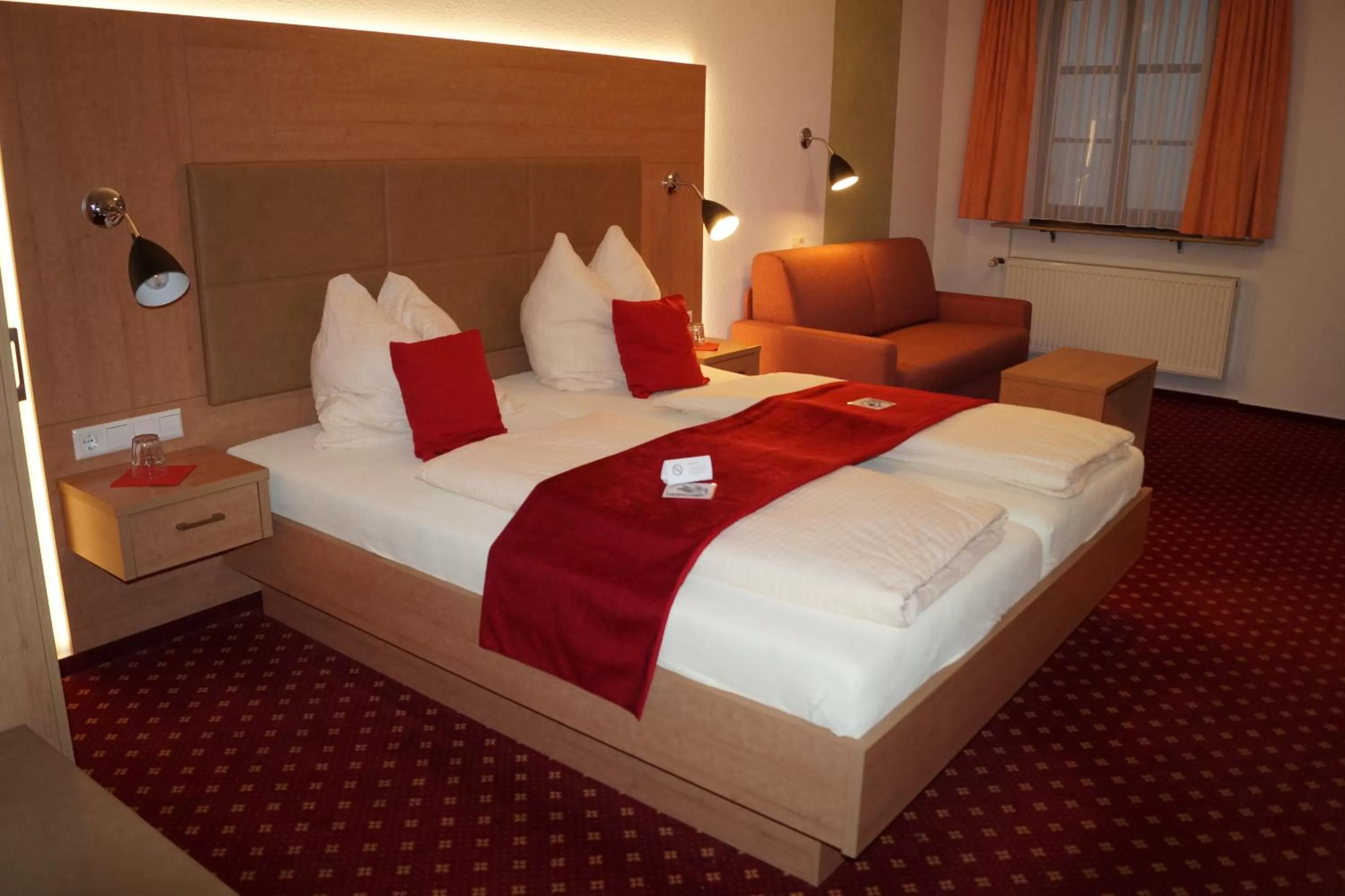 Bed in Hotel Traube