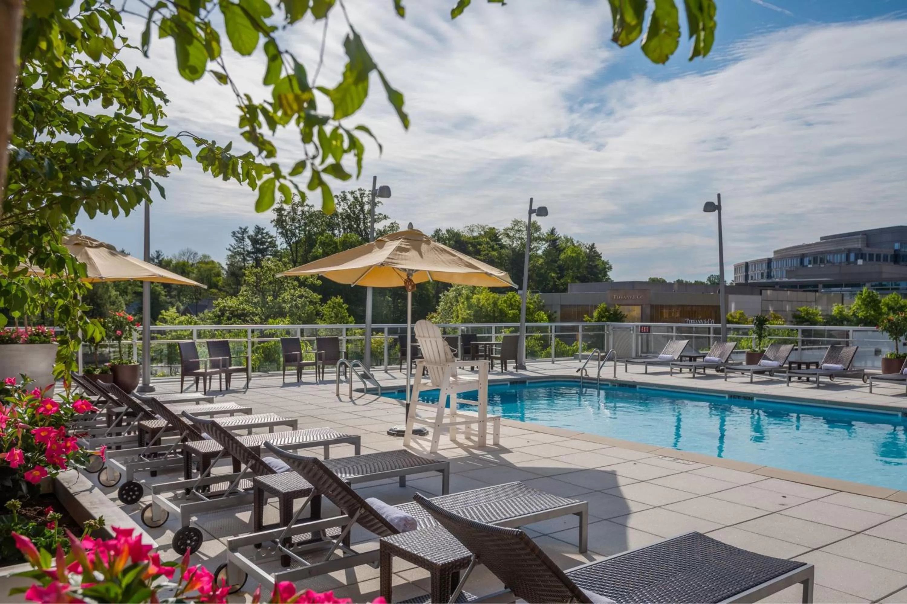 Swimming pool in Courtyard by Marriott Bethesda Chevy Chase
