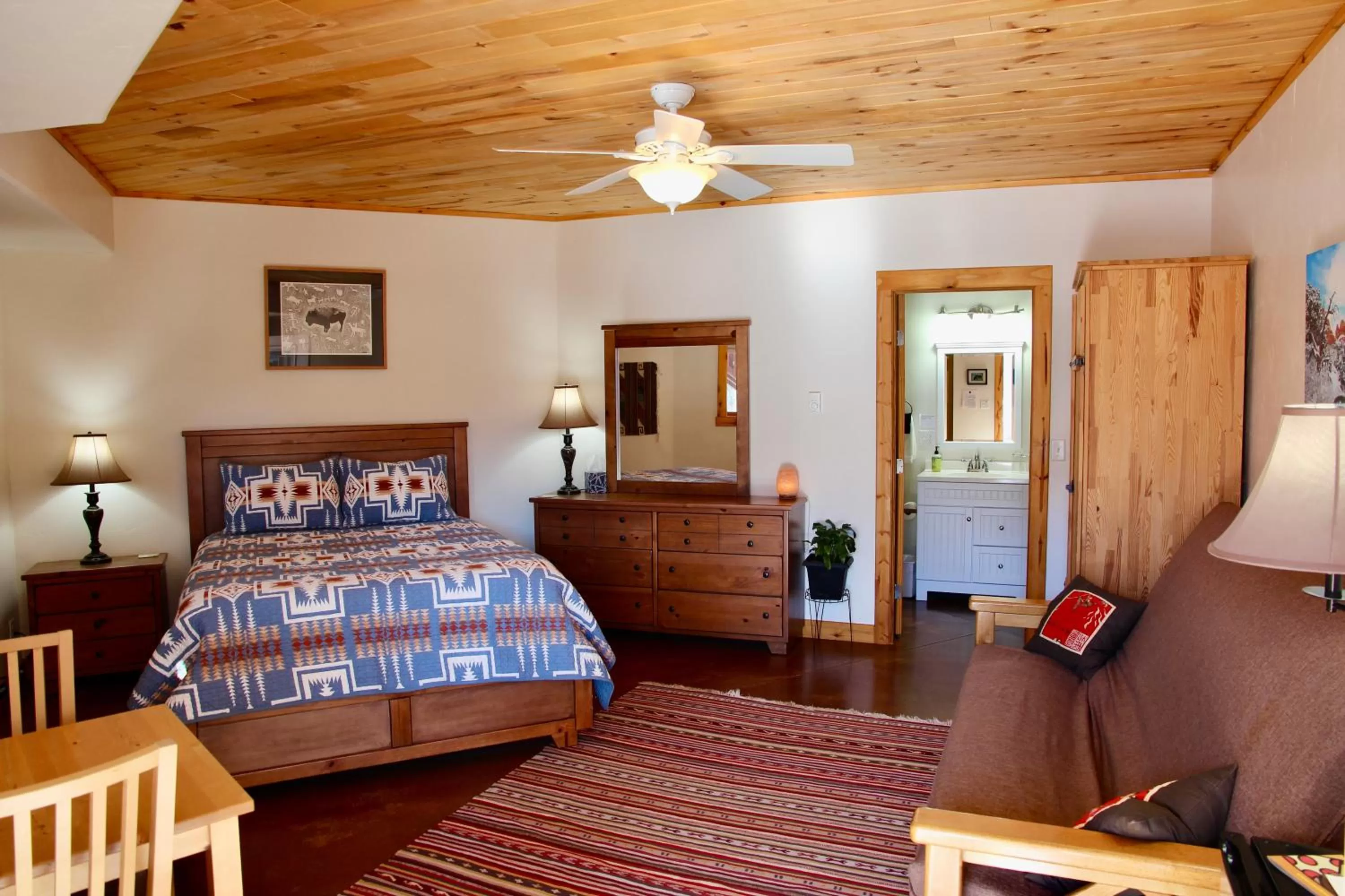 Bed in Red Moon Lodge