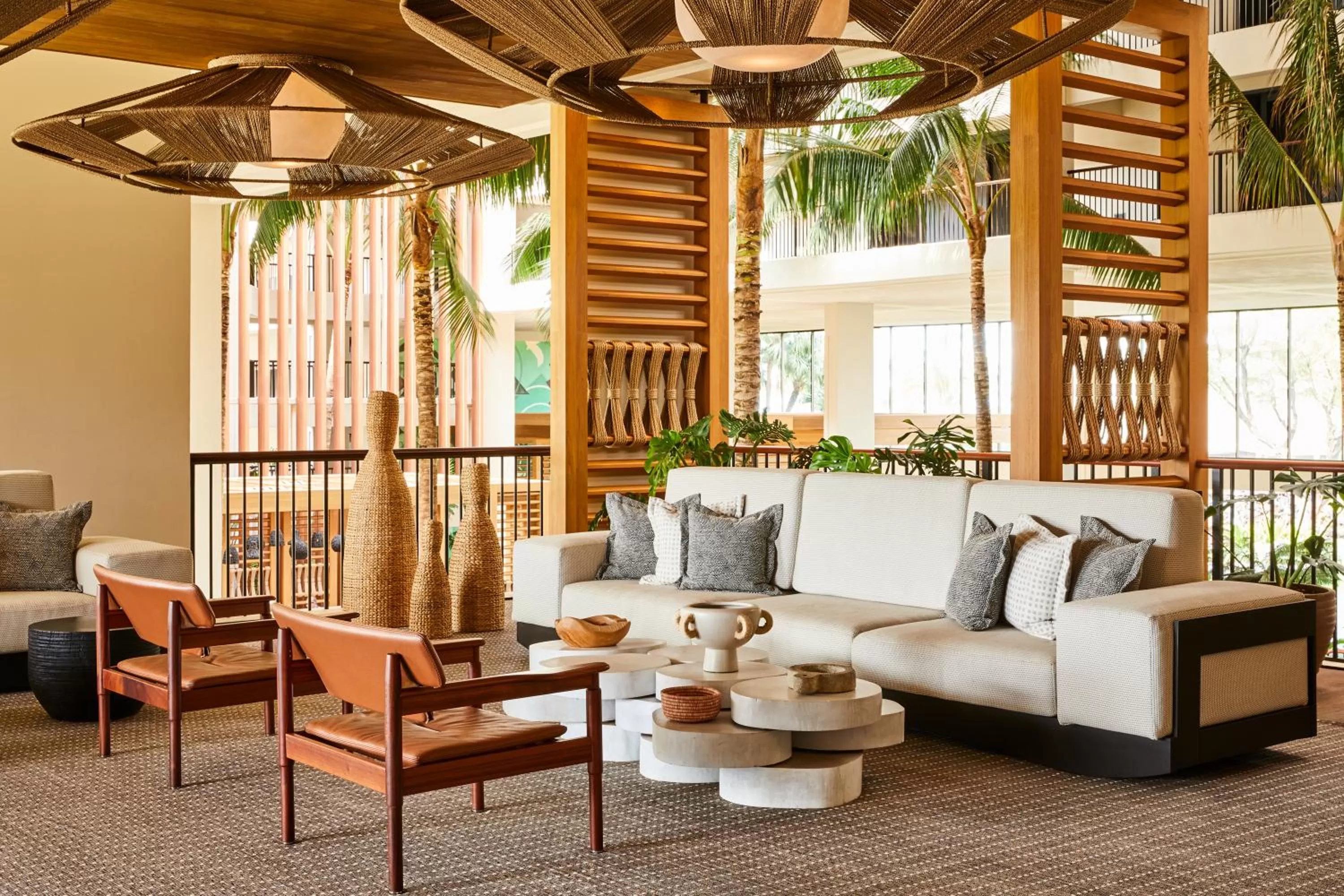 Living room in Mauna Lani, Auberge Collection
