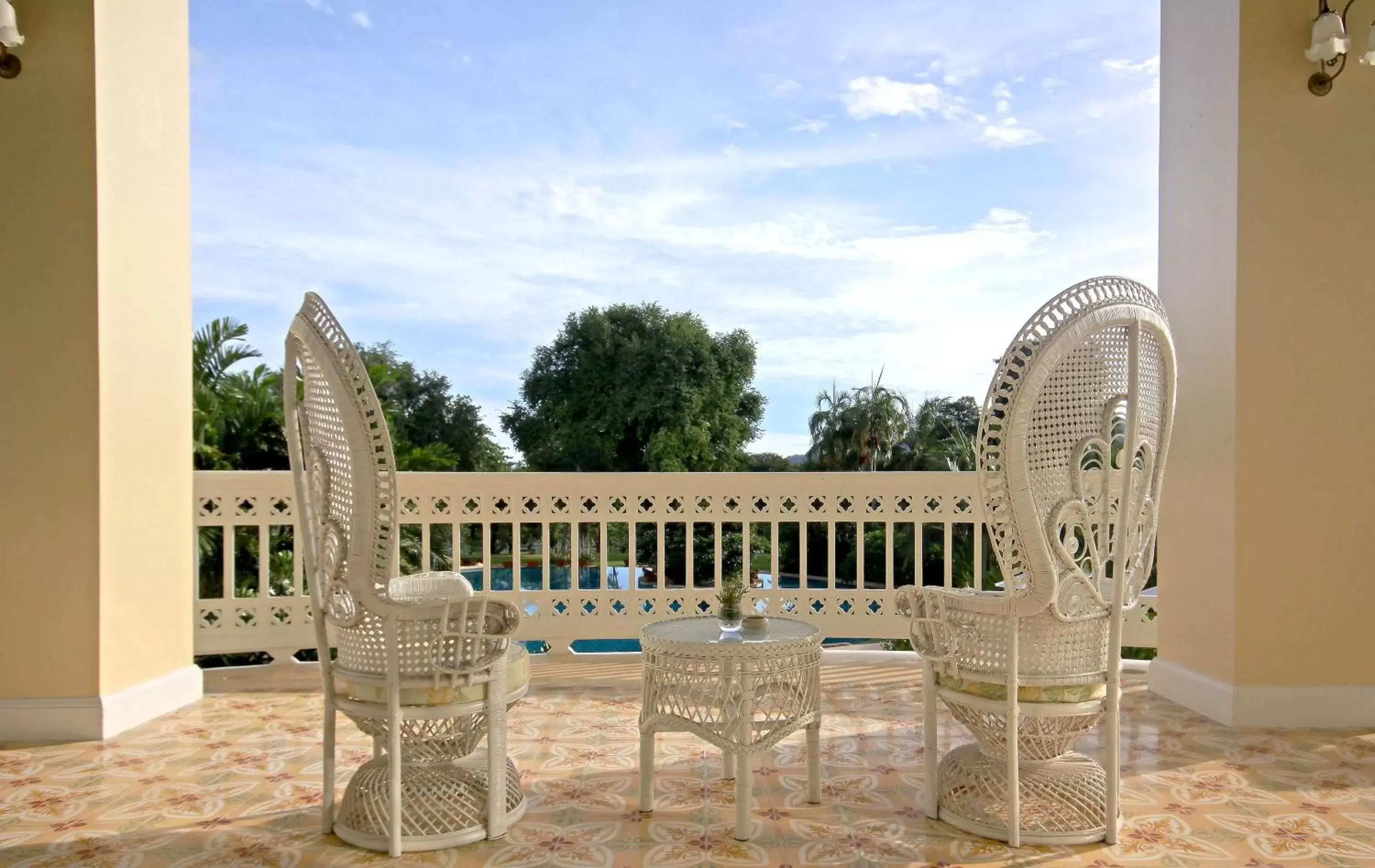 Garden view, Balcony/Terrace in Dheva Mantra Resort - SHA