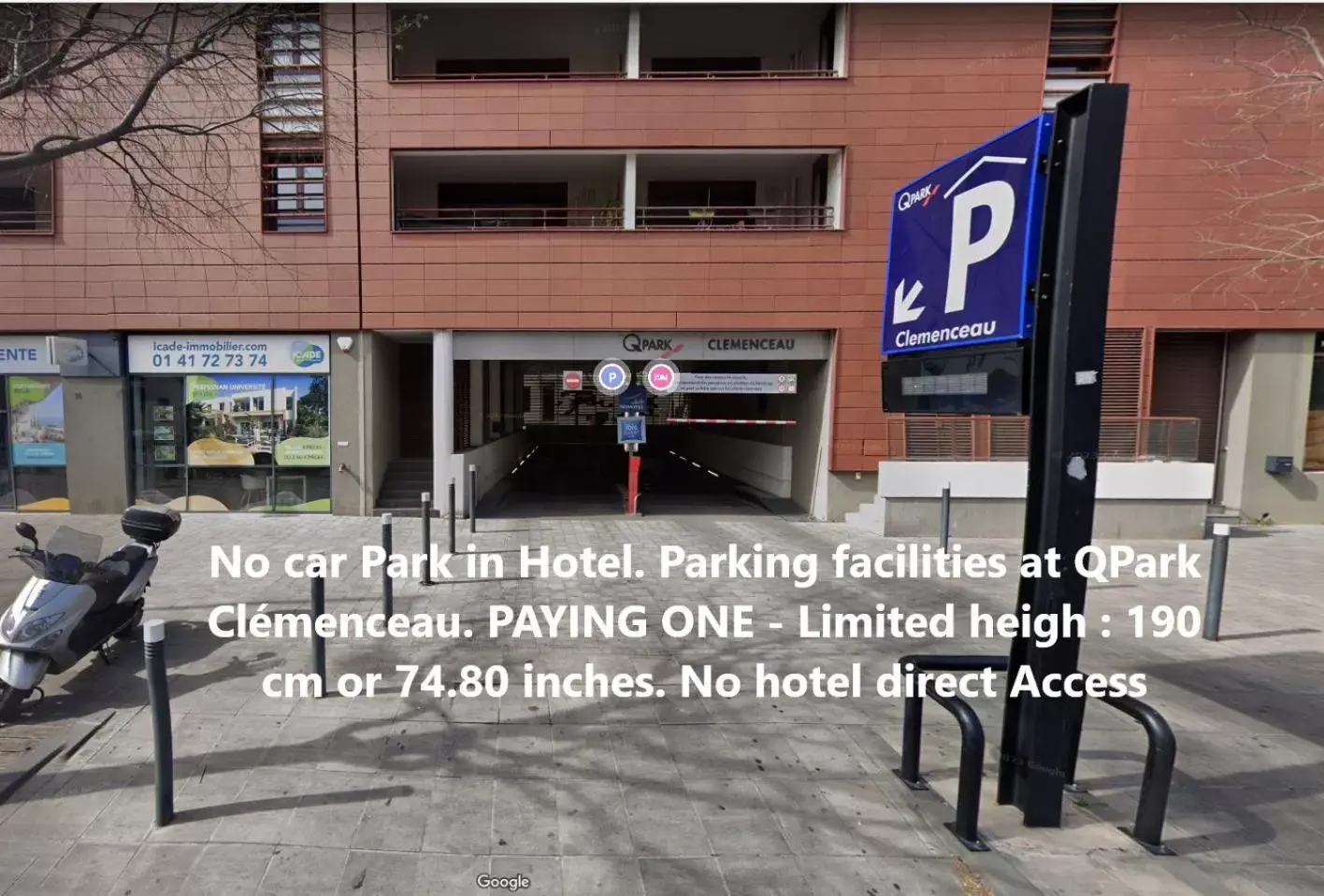 Parking in ibis budget Perpignan Centre