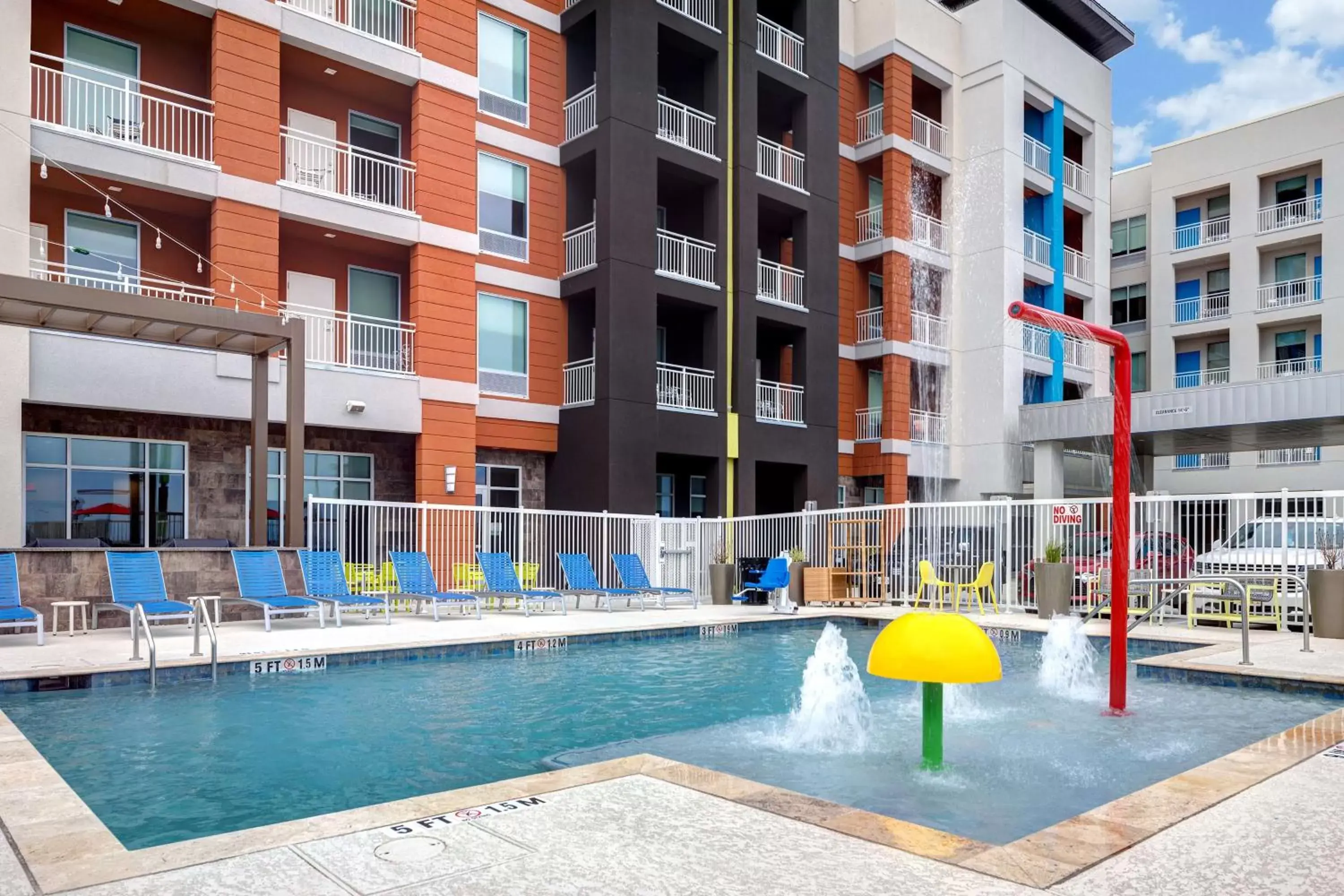 Pool view, Swimming Pool in Home2 Suites Galveston, Tx