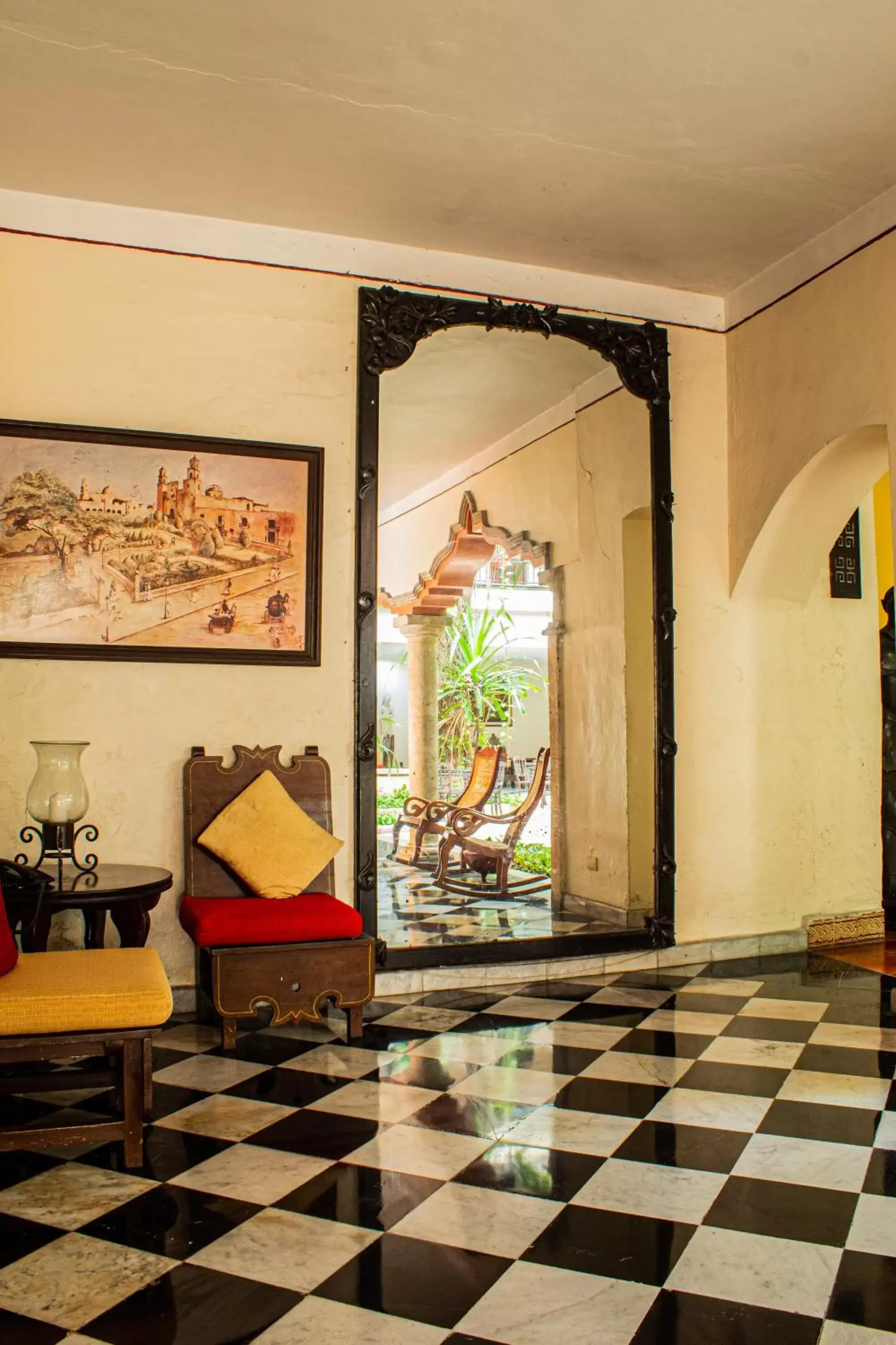 Lobby or reception in Casa del Balam Merida Lobby or reception in Casa del Balam Merida