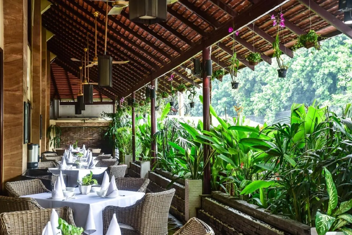 Patio in Almond Hotel Sothearos