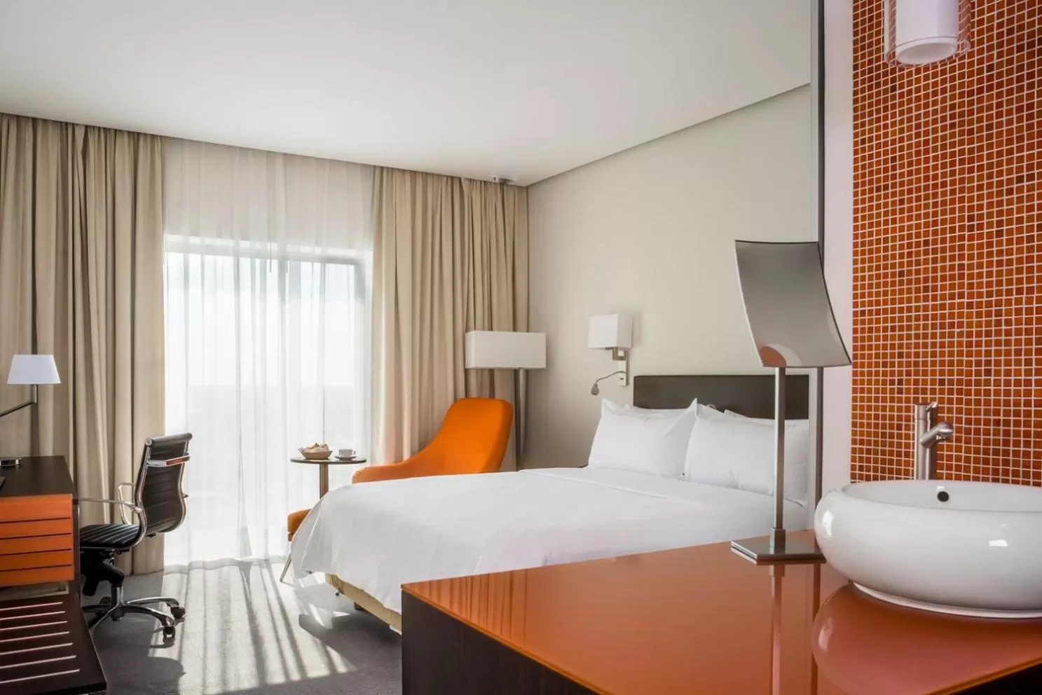 Photo of the whole room, Bed in Fiesta Inn Merida