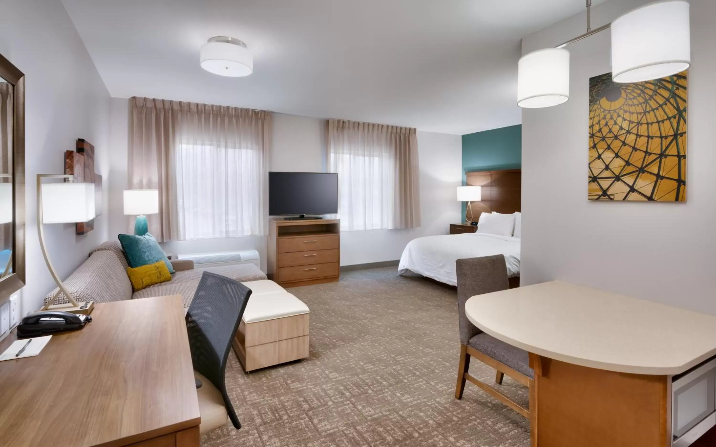 Bedroom, Seating Area in Staybridge Suites - Lehi - Traverse Ridge Center, an IHG Hotel