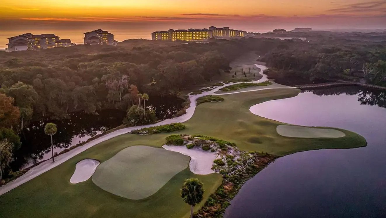 Golfcourse, Bird's-eye View in Omni Amelia Island Resort