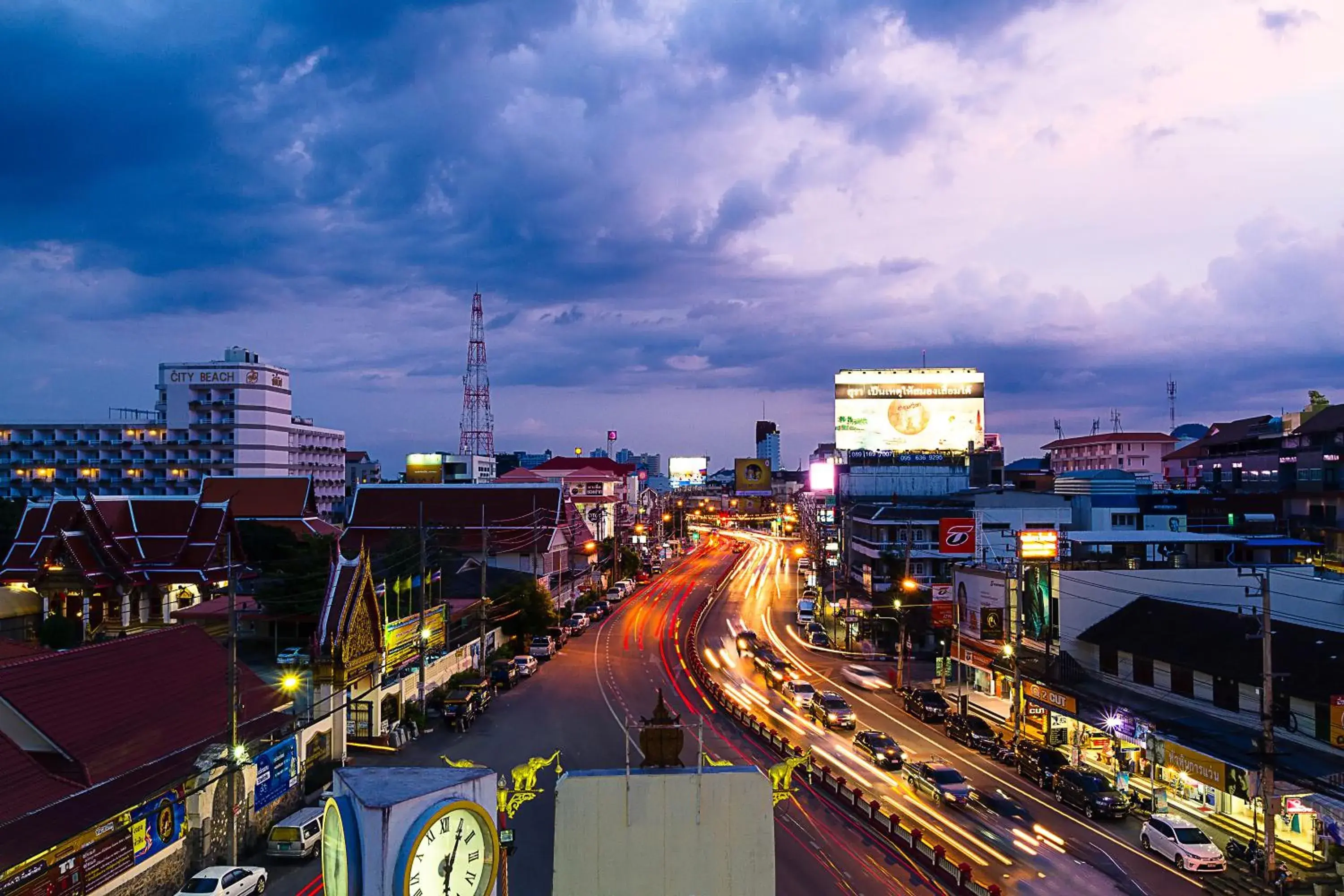 City view in The Moon Hostel Huahin