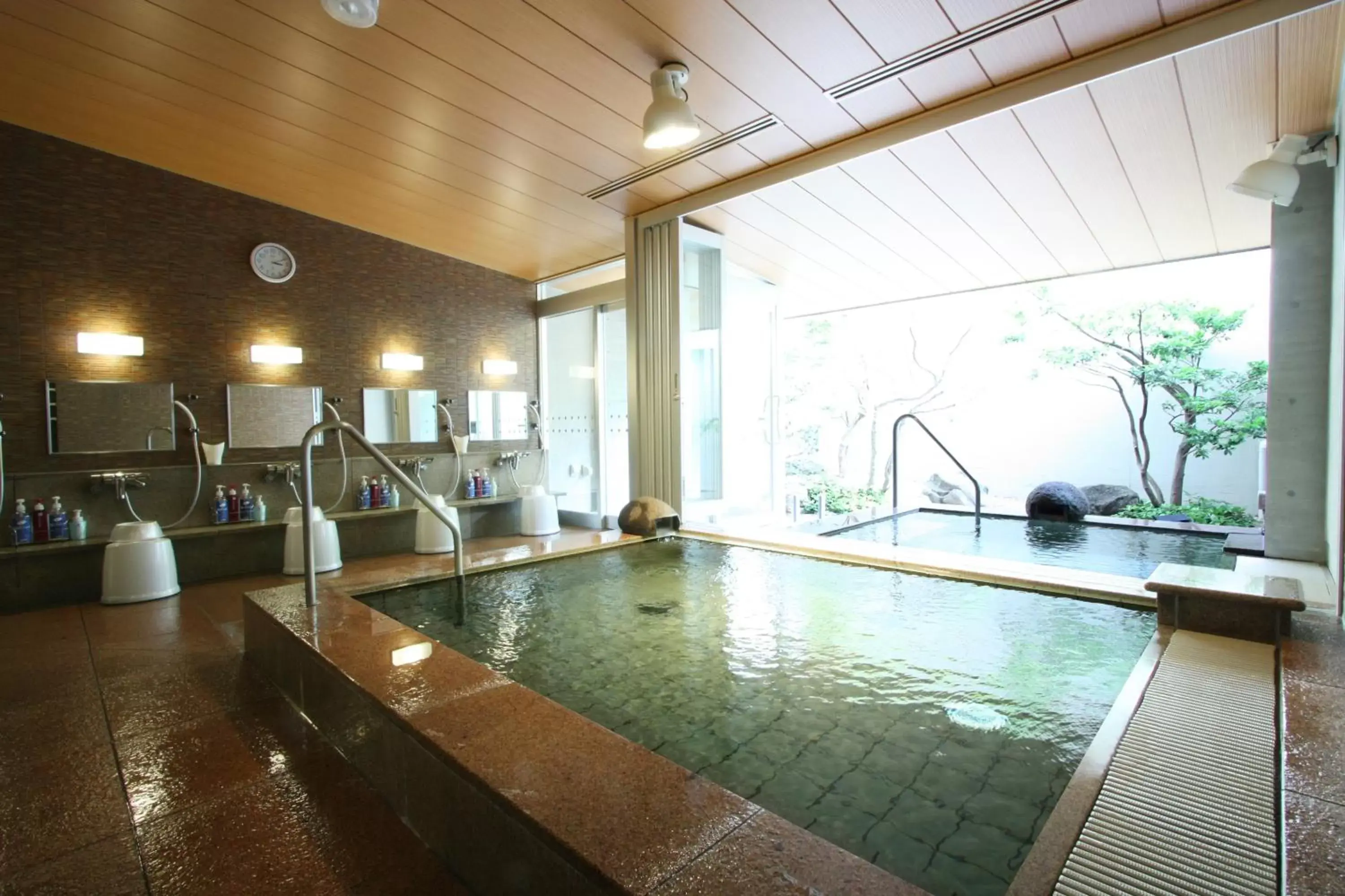 Bathroom, Swimming Pool in Uozu Manten Hotel Ekimae