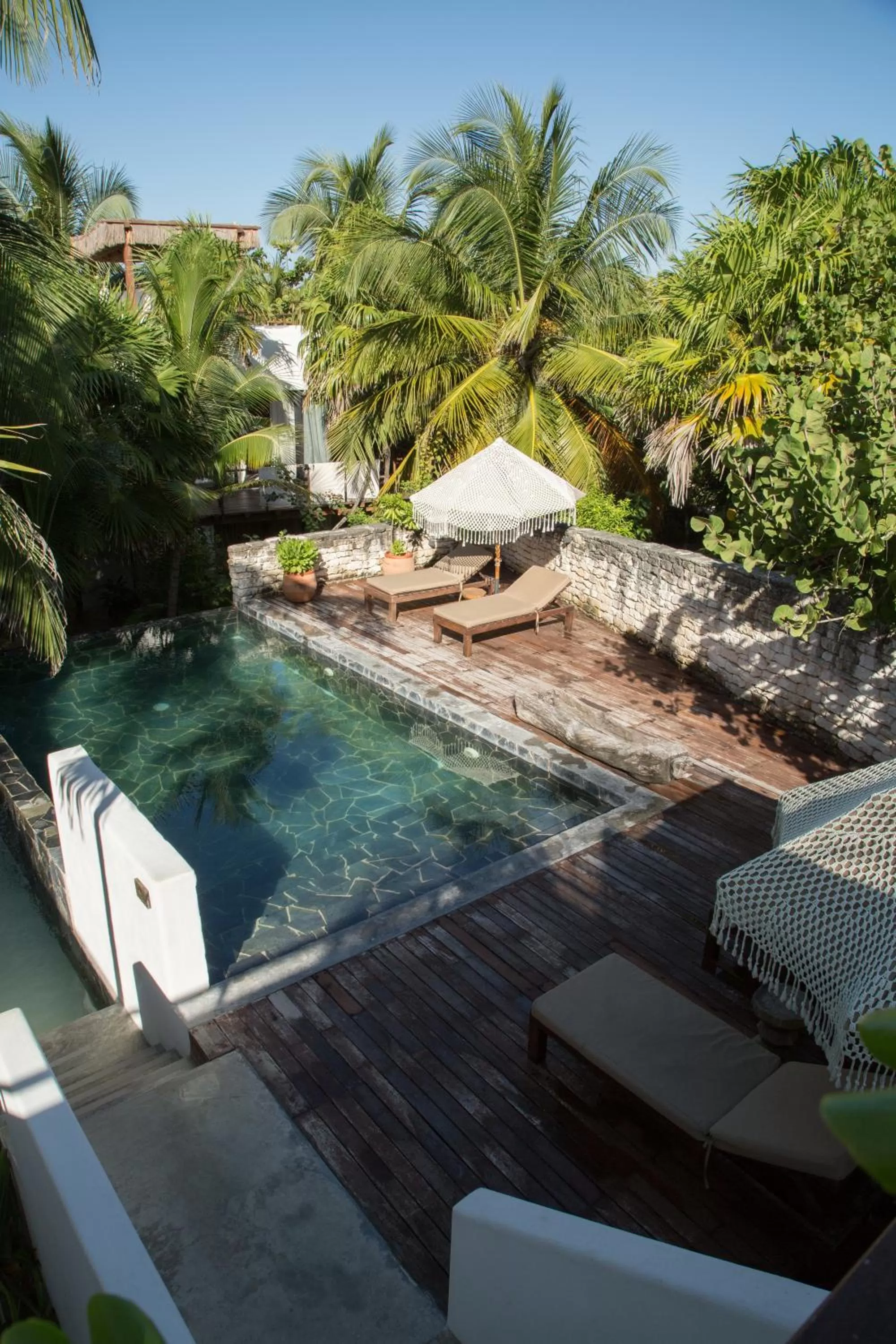Swimming pool in Chiringuito Tulum
