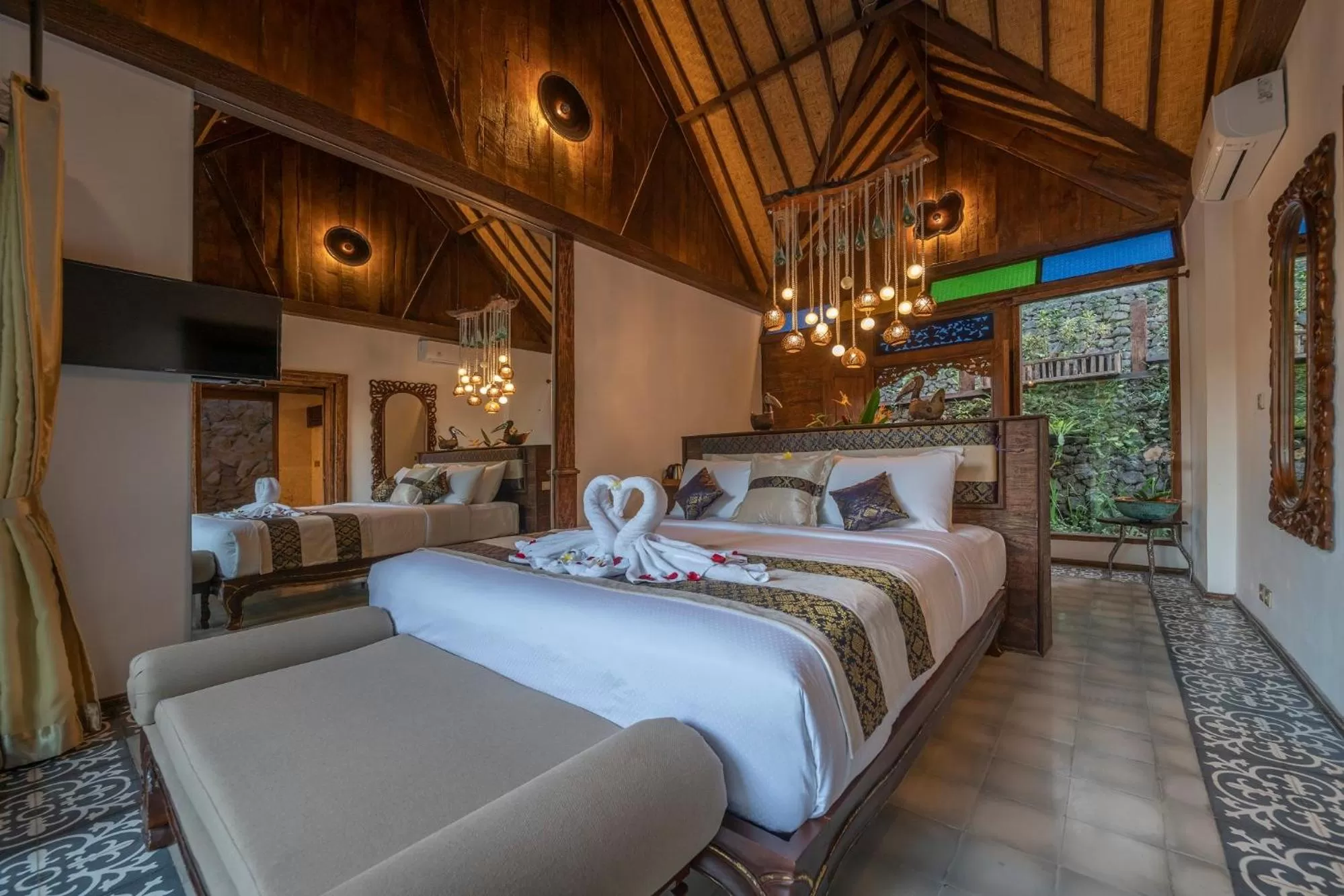 Decorative detail, Bed in Menzel Ubud