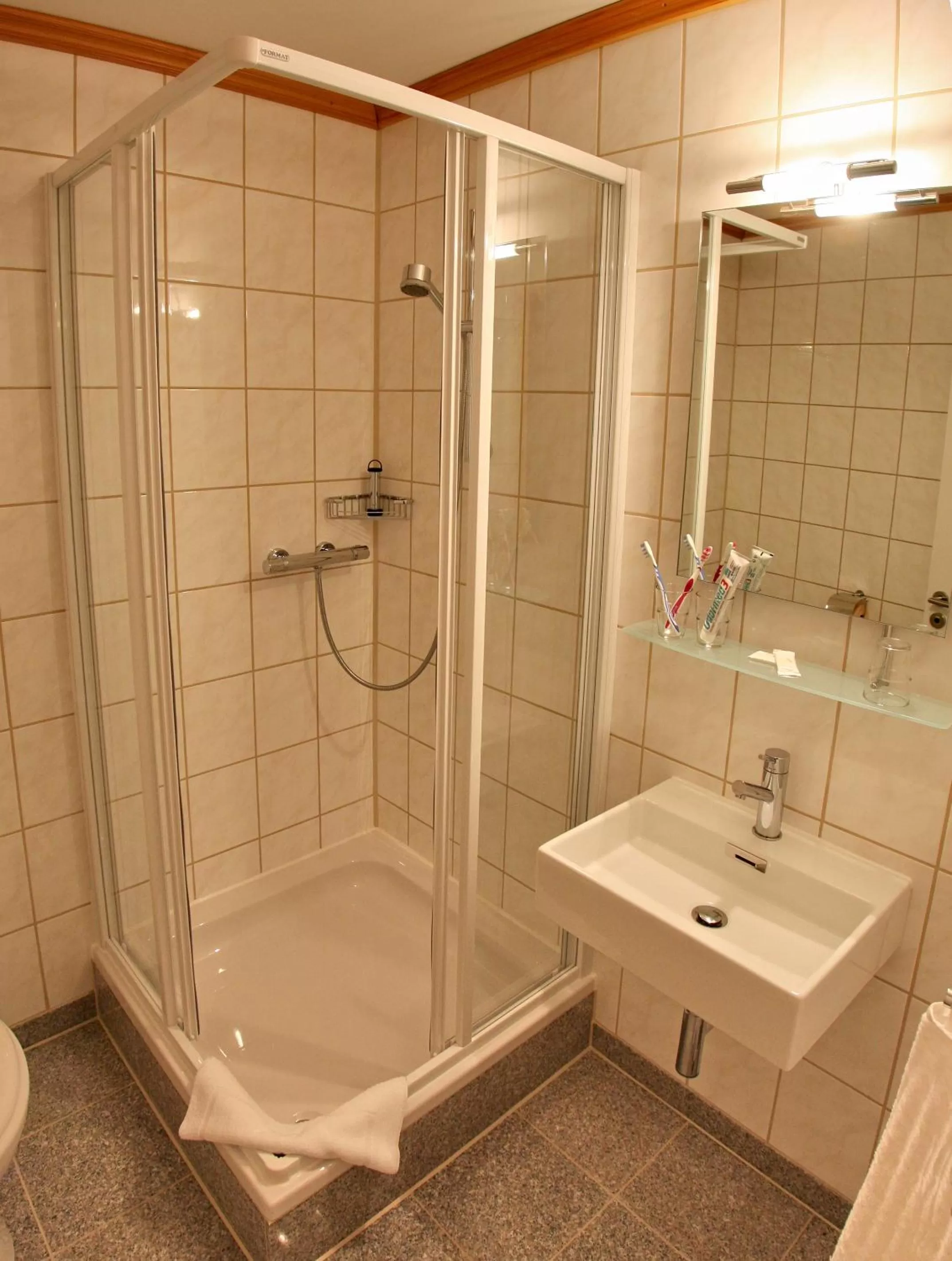 Shower in Hotel Deutsches Haus