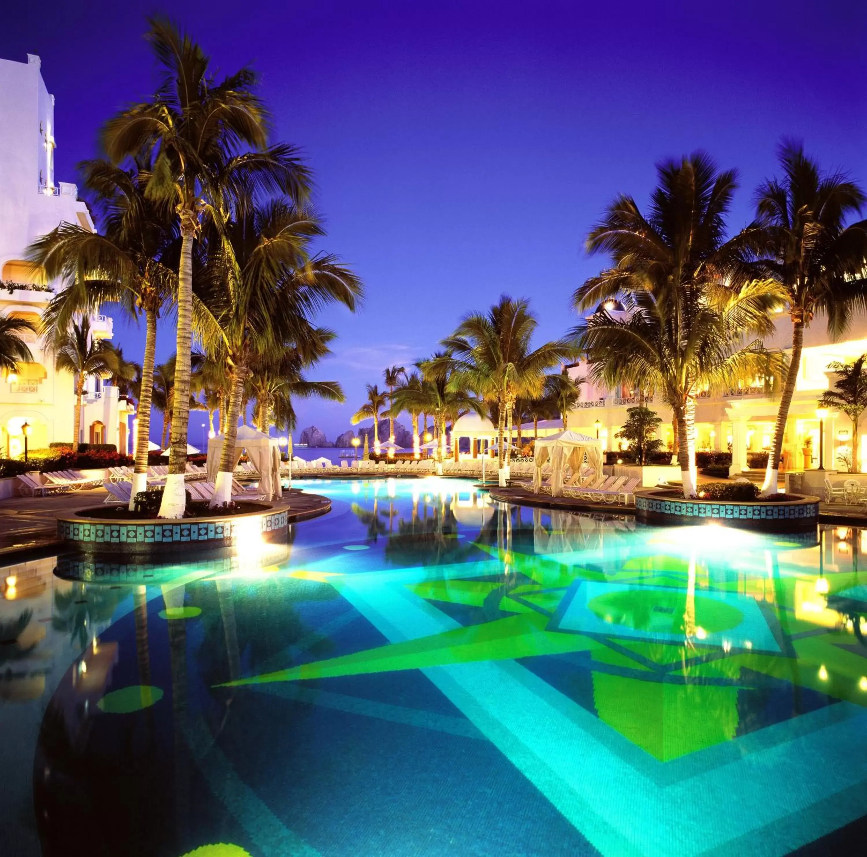 Night, Swimming Pool in Pueblo Bonito Rose Resort & Spa - All Inclusive