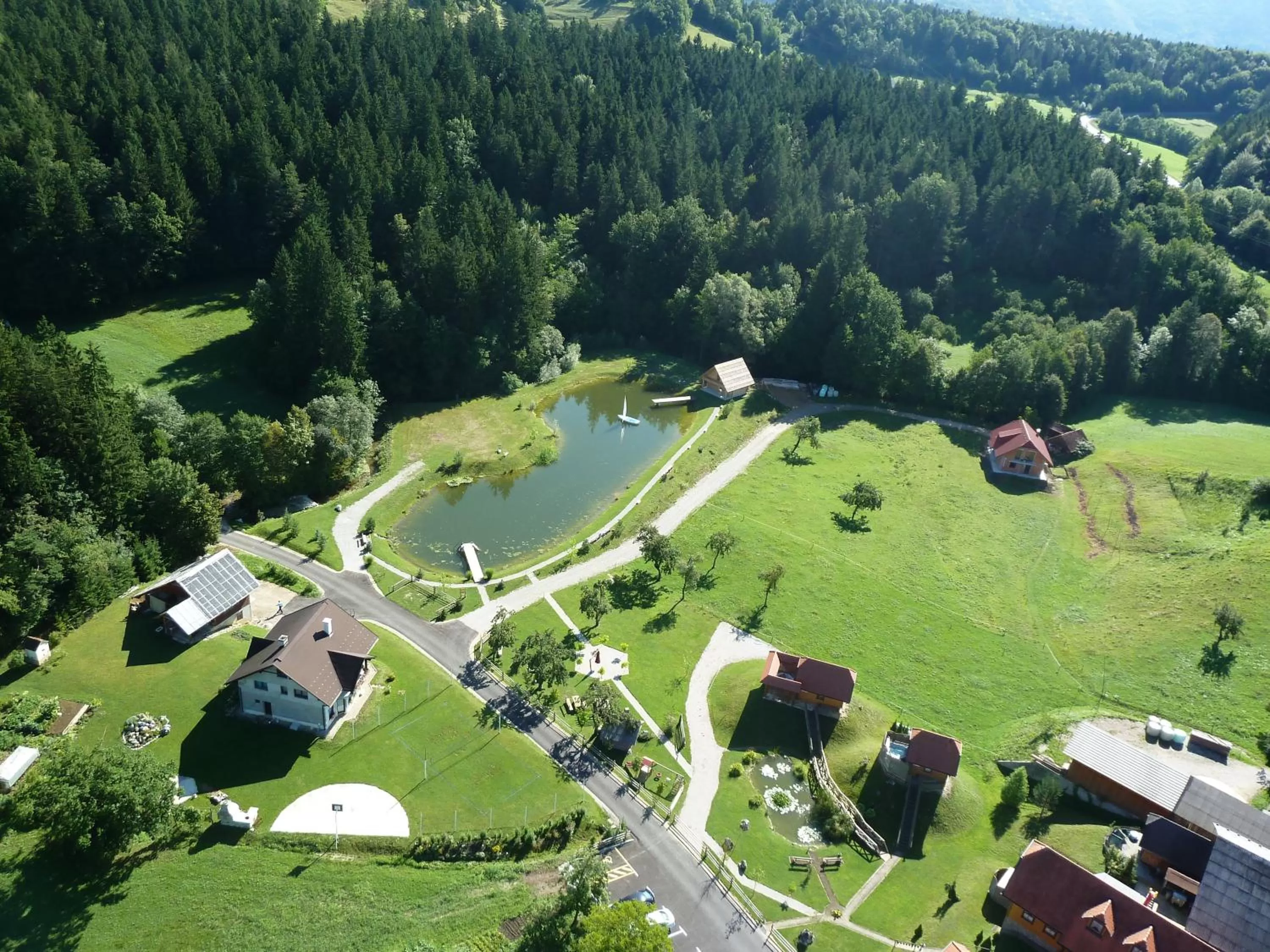 Bird's eye view in Korošec Apartments and Wellness Centre