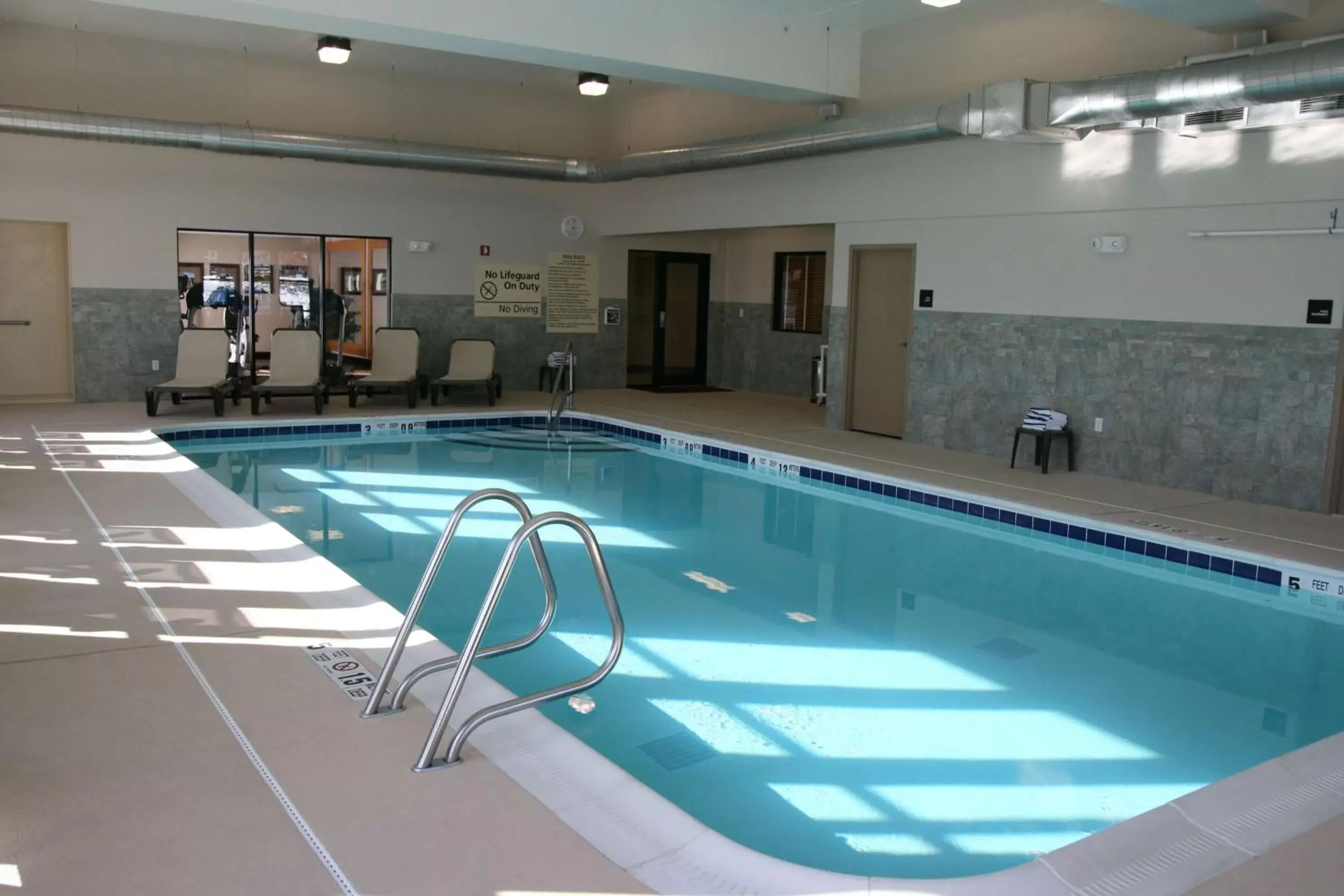 Pool view in Hampton Inn Watertown Pool view in Hampton Inn Watertown