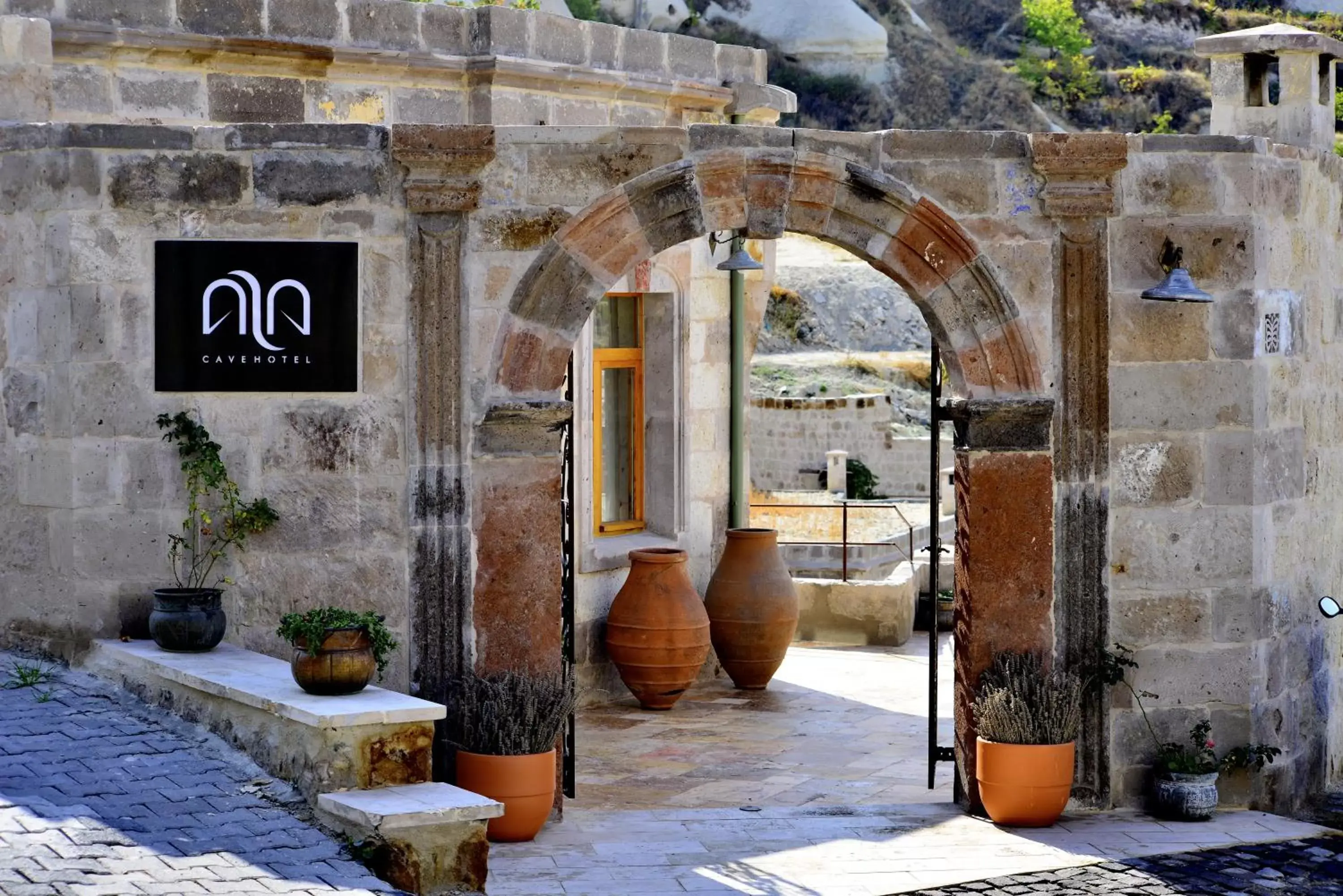 Facade/entrance in Aza Cave Cappadocia