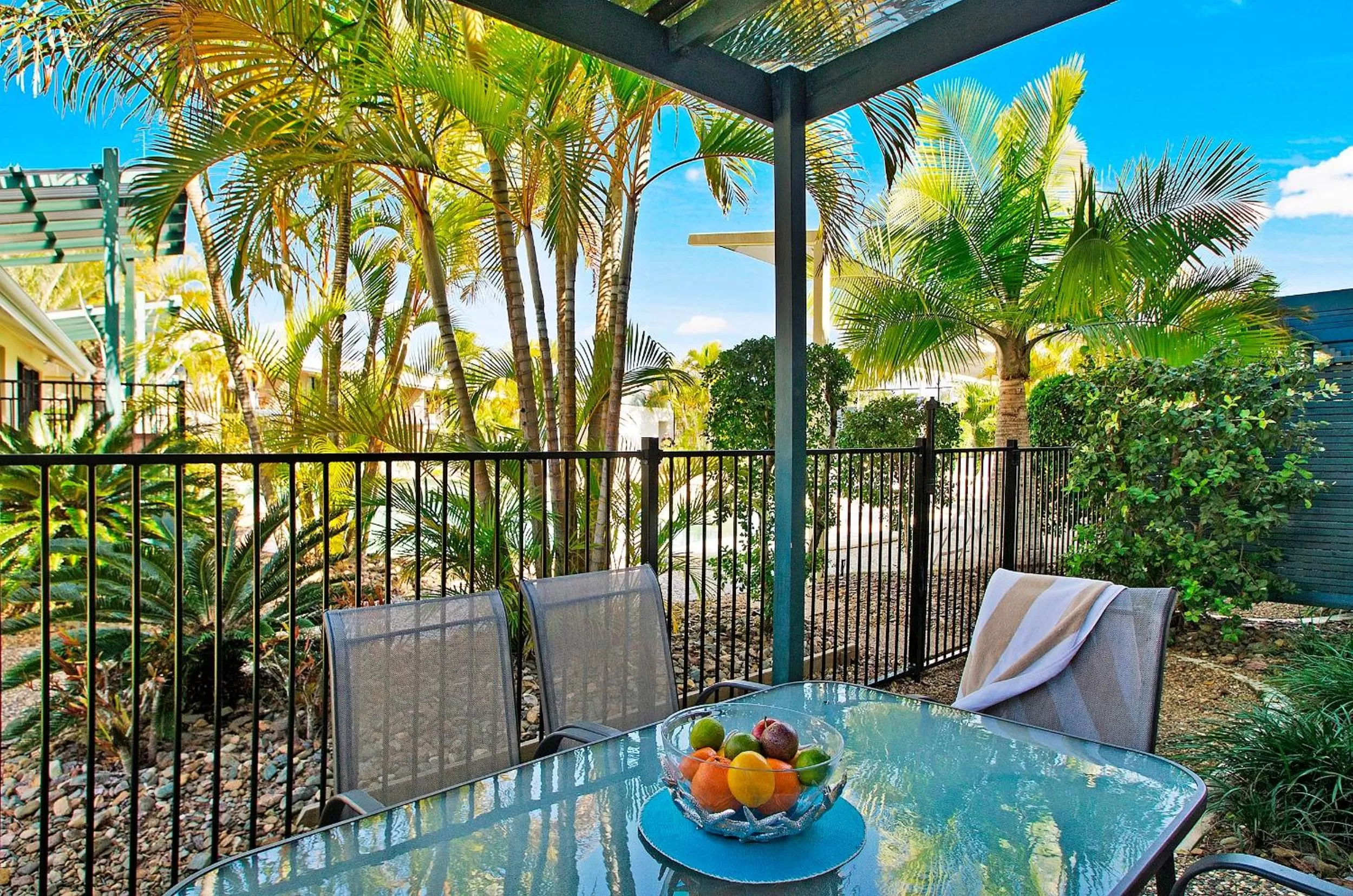 Patio in Ivory Palms Resort Noosa