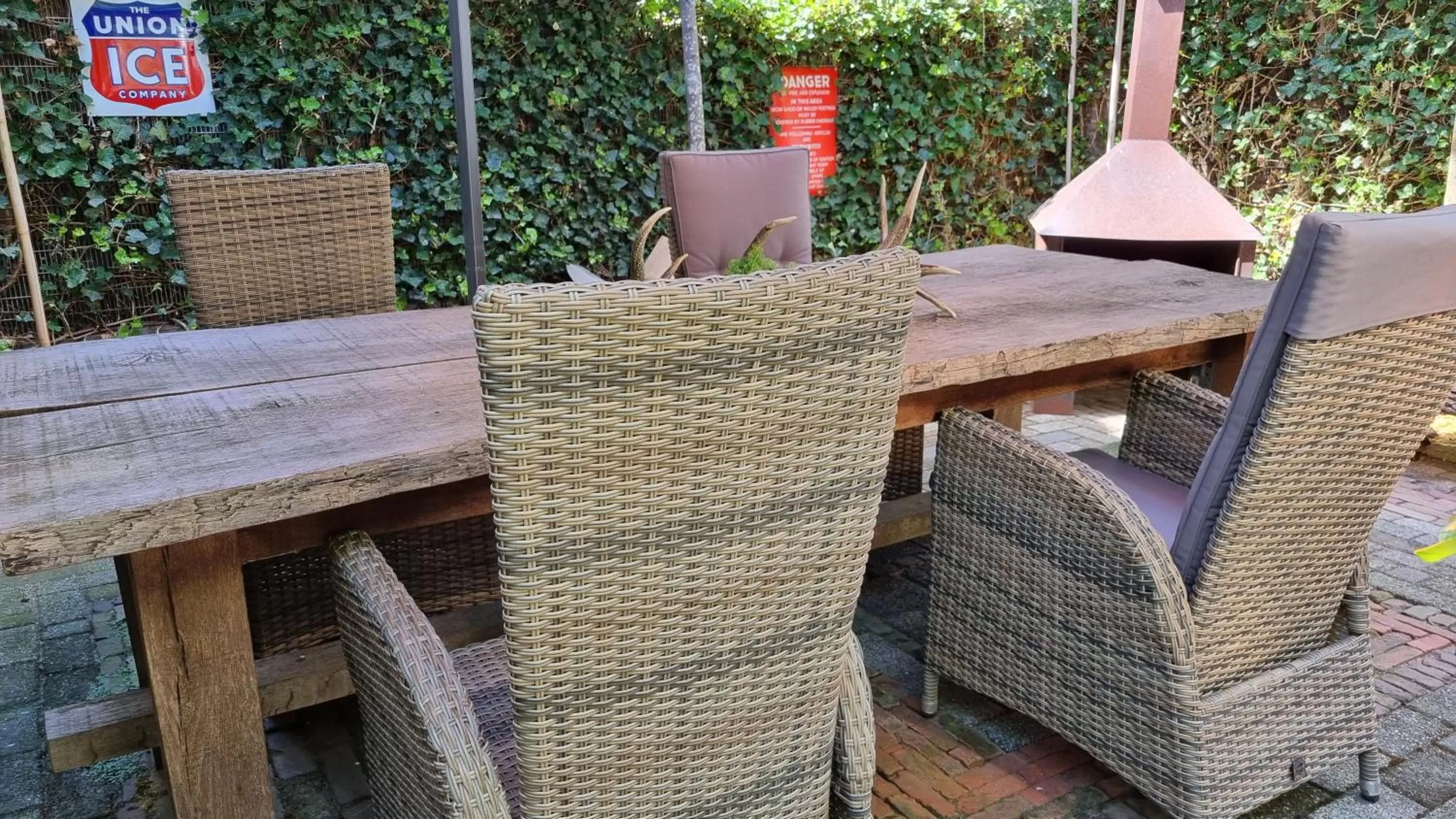 Patio in AirstreamNB