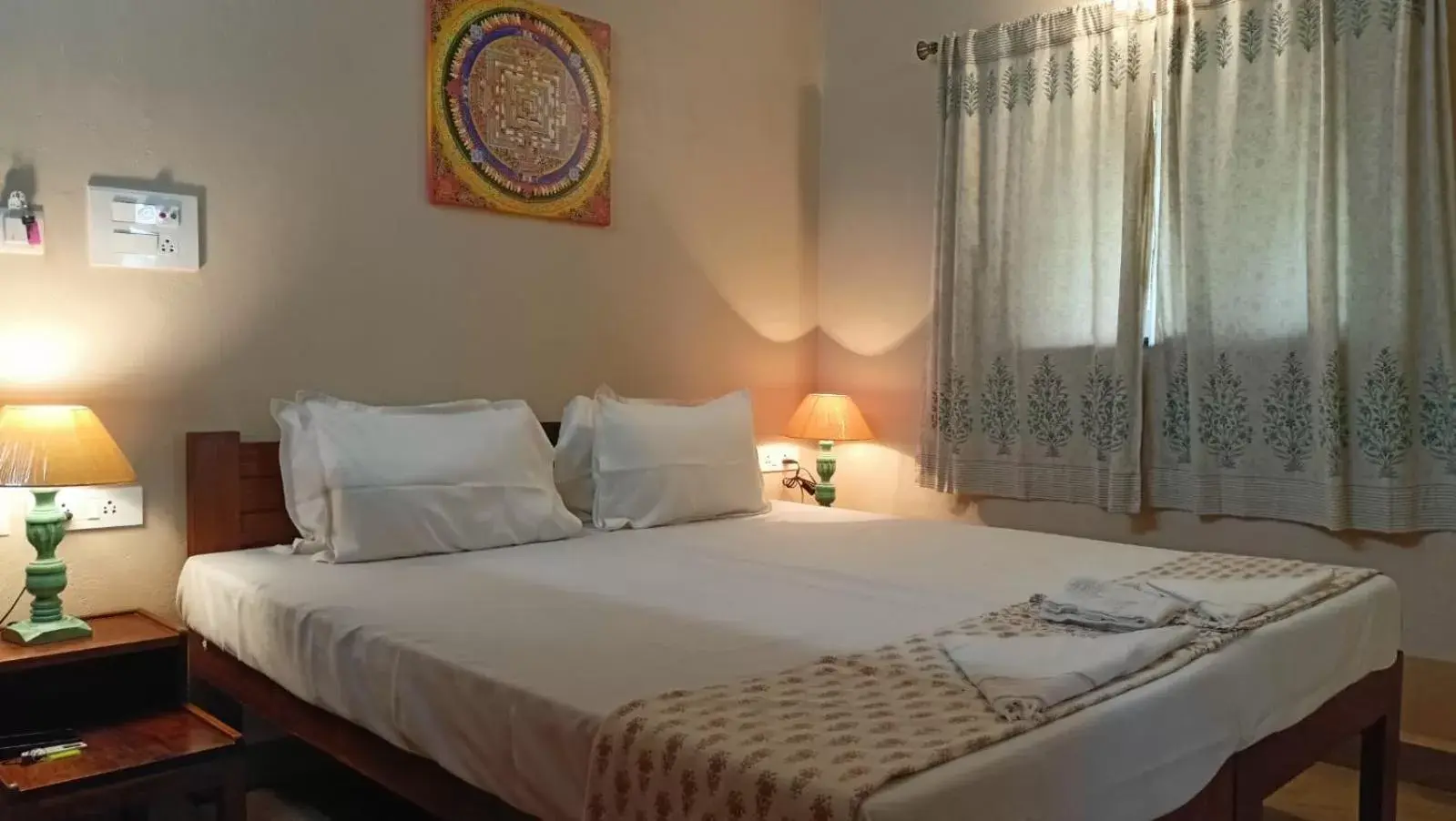 Bed in OmBodhi Retreat Bed in OmBodhi Retreat