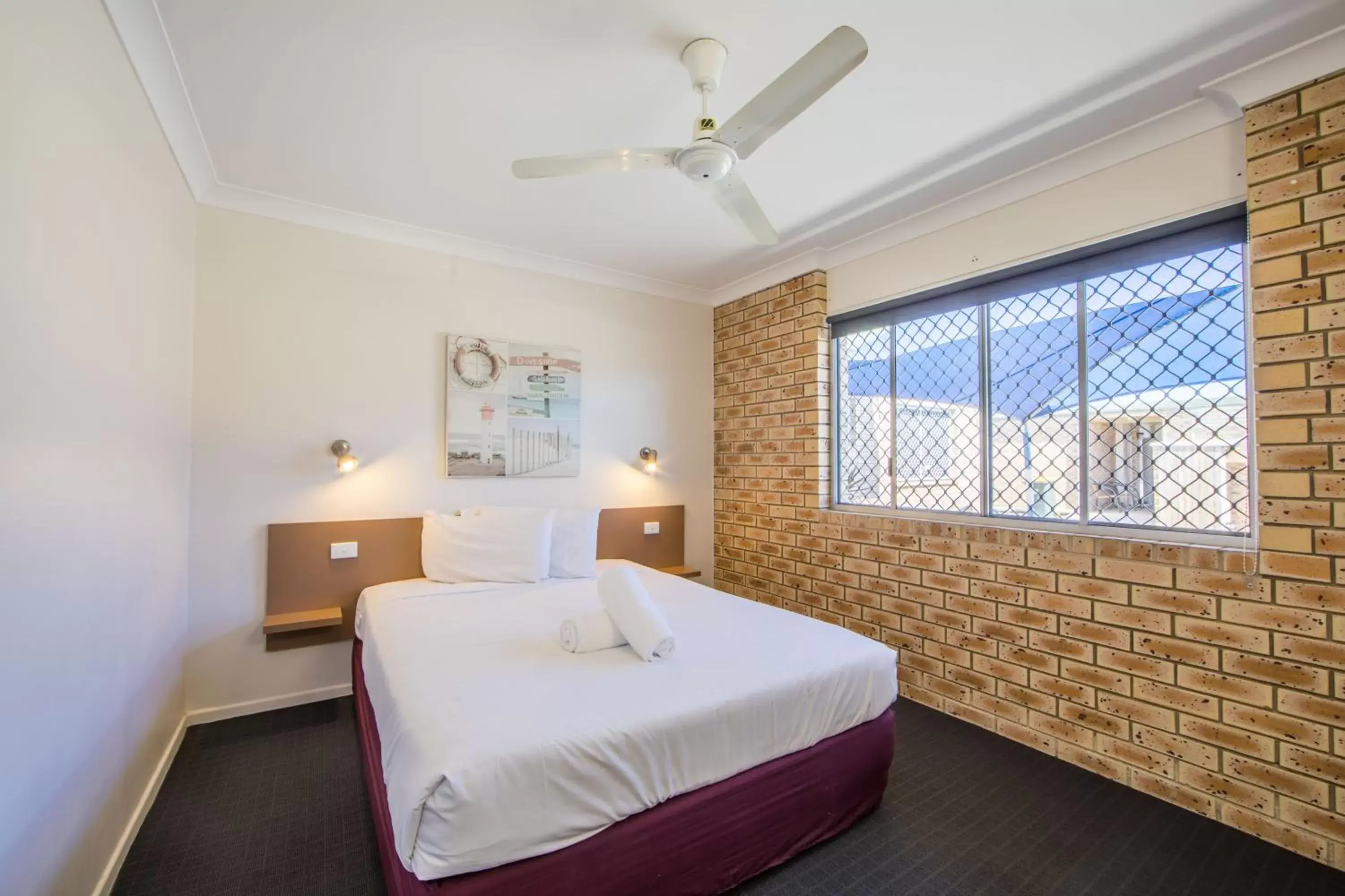 Bedroom, Bed in Caboolture Motel