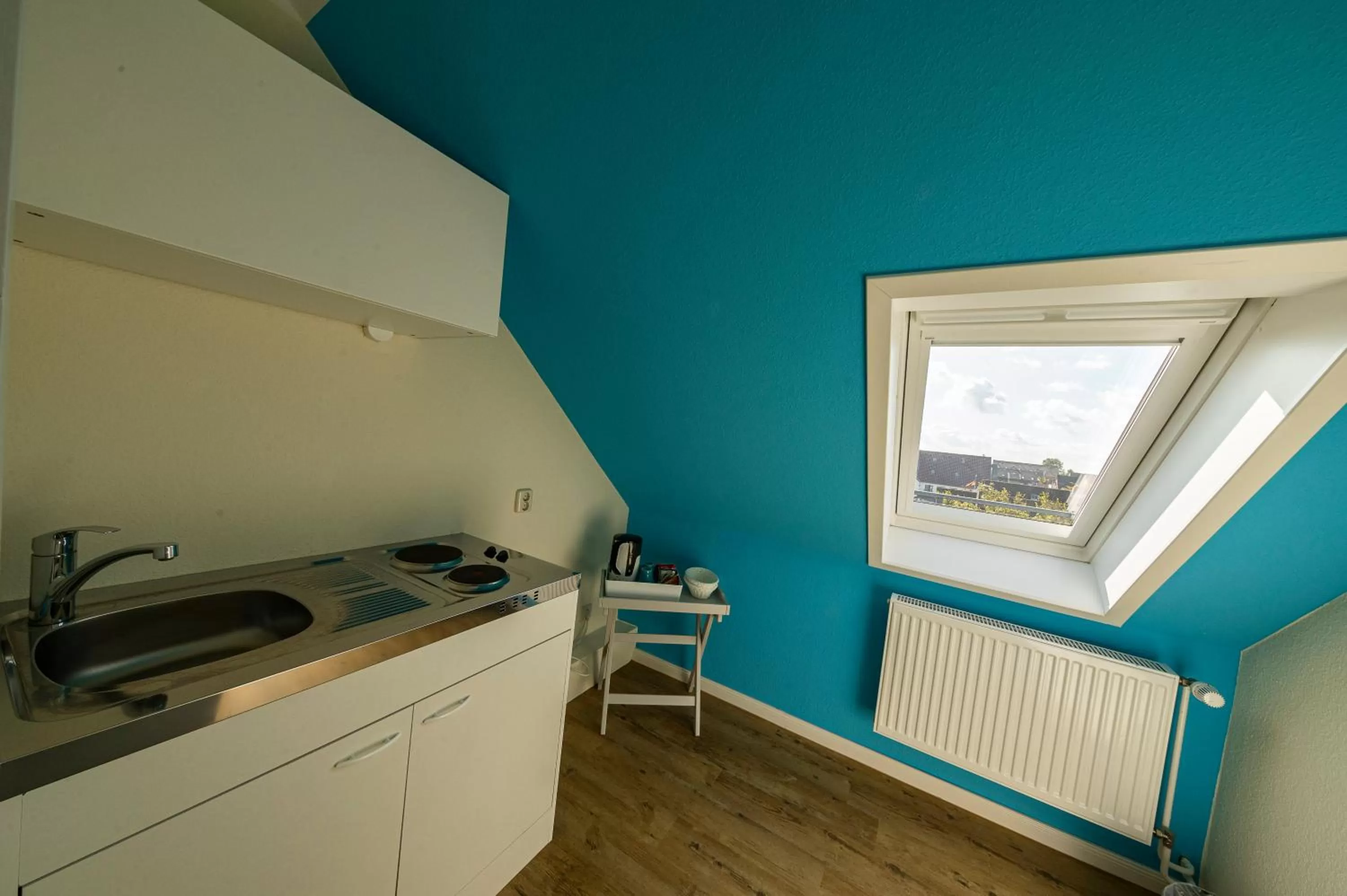 Kitchen or kitchenette in Das Frühstückshotel Büsum