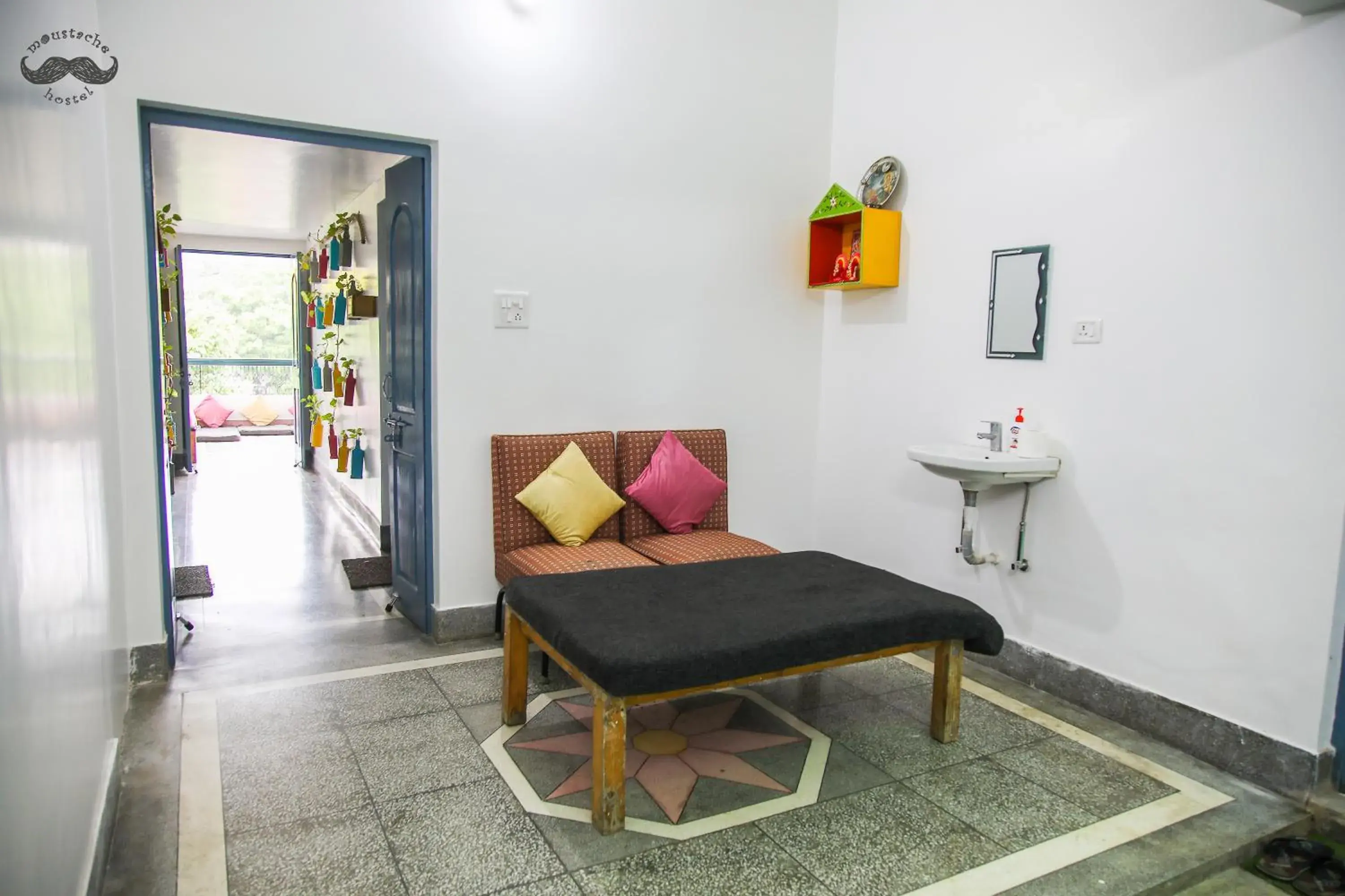 Lobby or reception, Seating Area in Moustache Hostel Varanasi