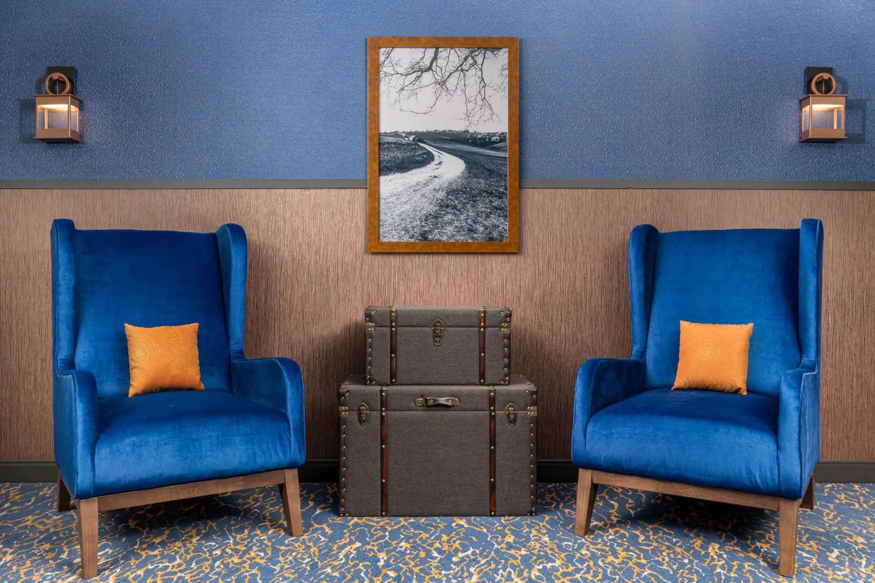 Lobby or reception in Hotel Westport Kansas City, Tapestry Collection by Hilton Lobby or reception in Hotel Westport Kansas City, Tapestry Collection by Hilton