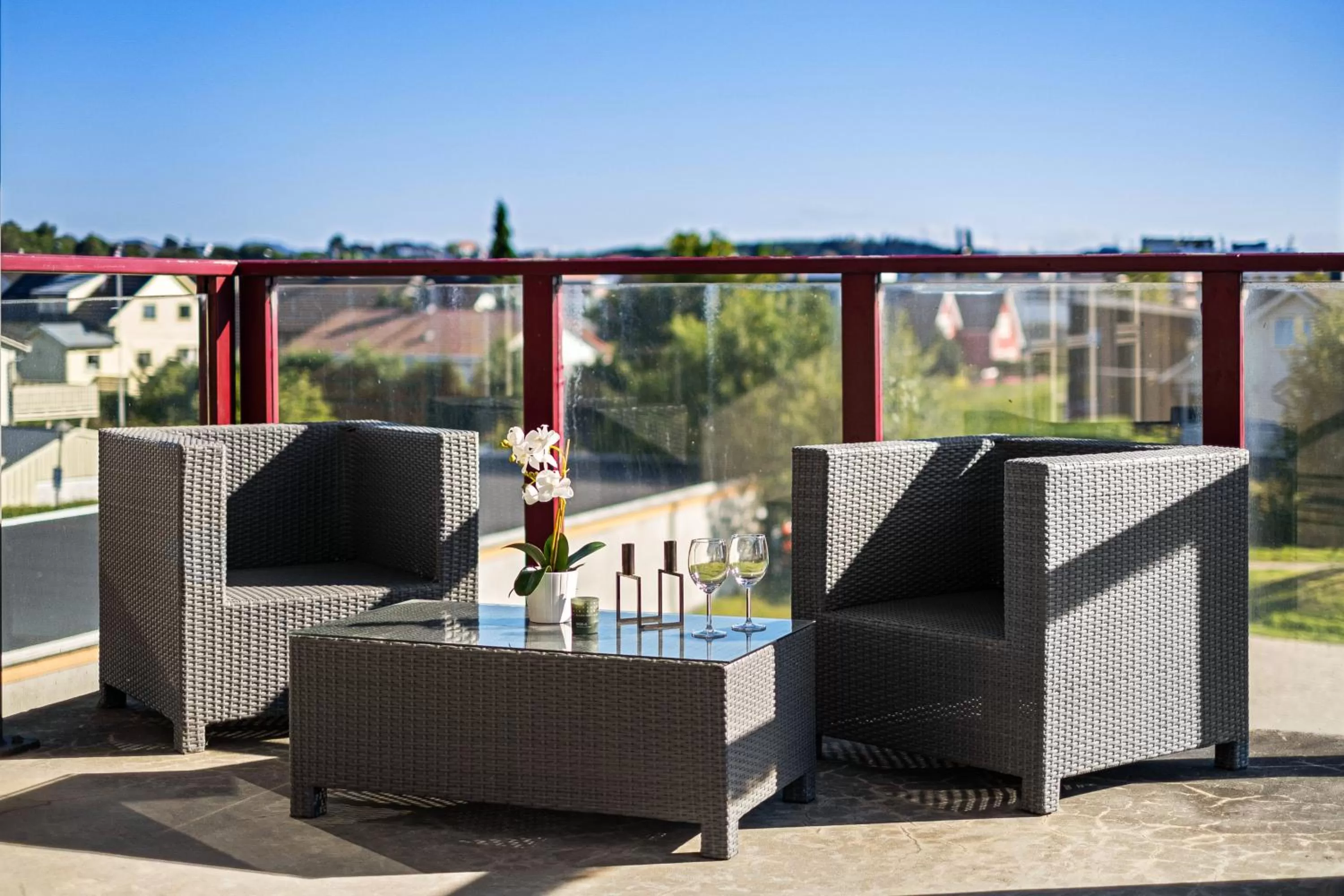 Balcony/Terrace in City Housing - Forus Leilighetshotell