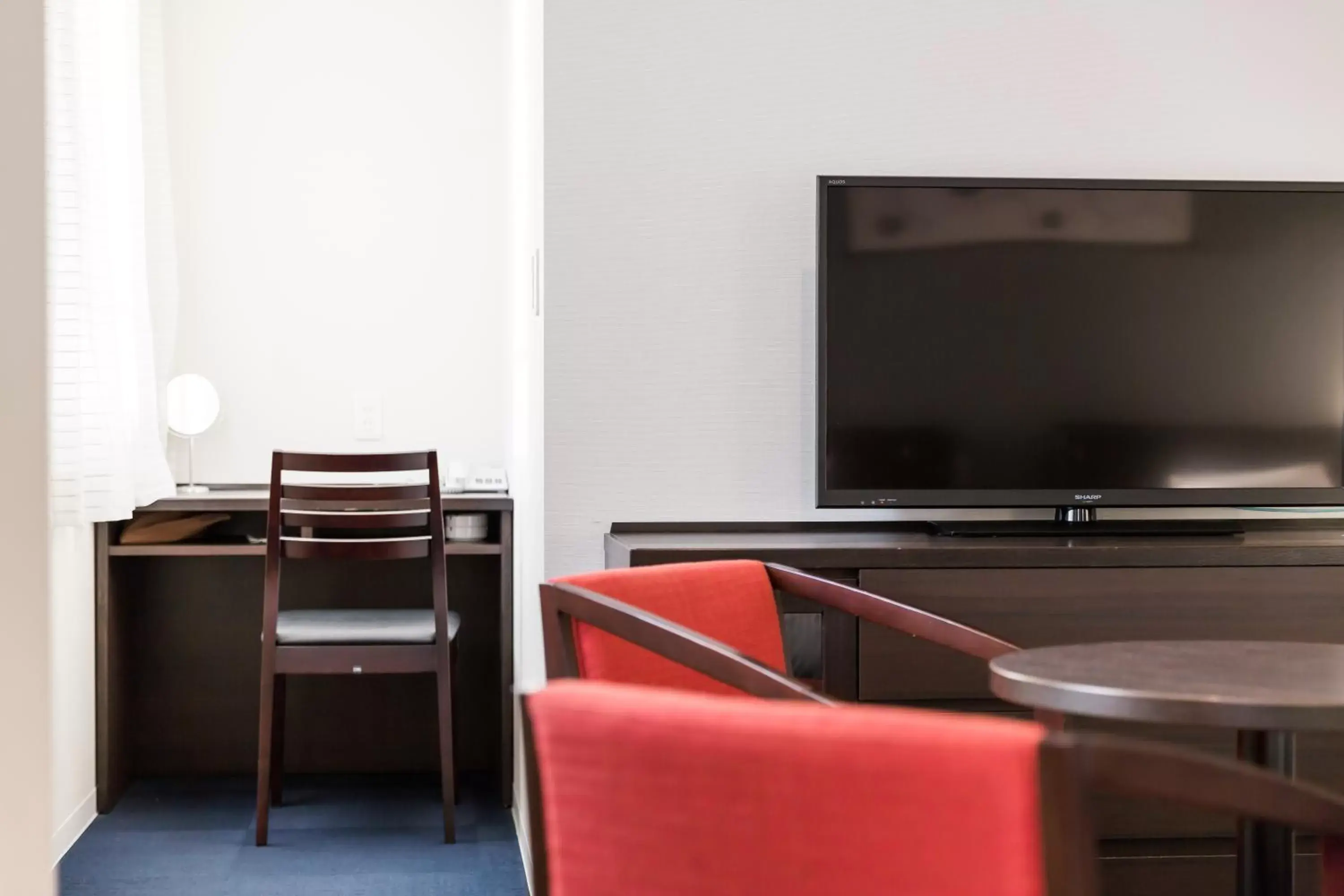 Photo of the whole room, TV/Entertainment Center in Hotel Mystays Nayoro