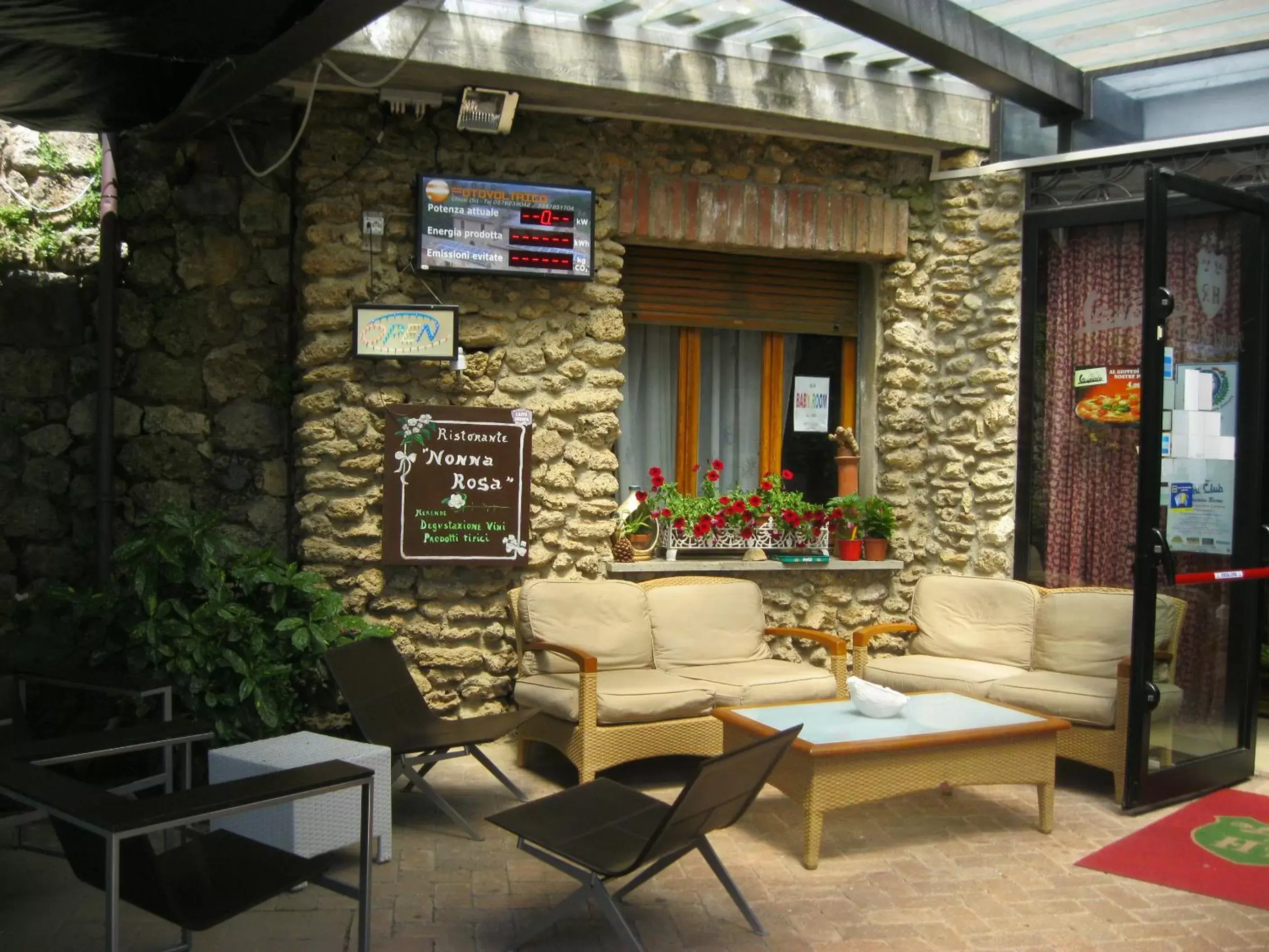 Patio in Hotel Rosati