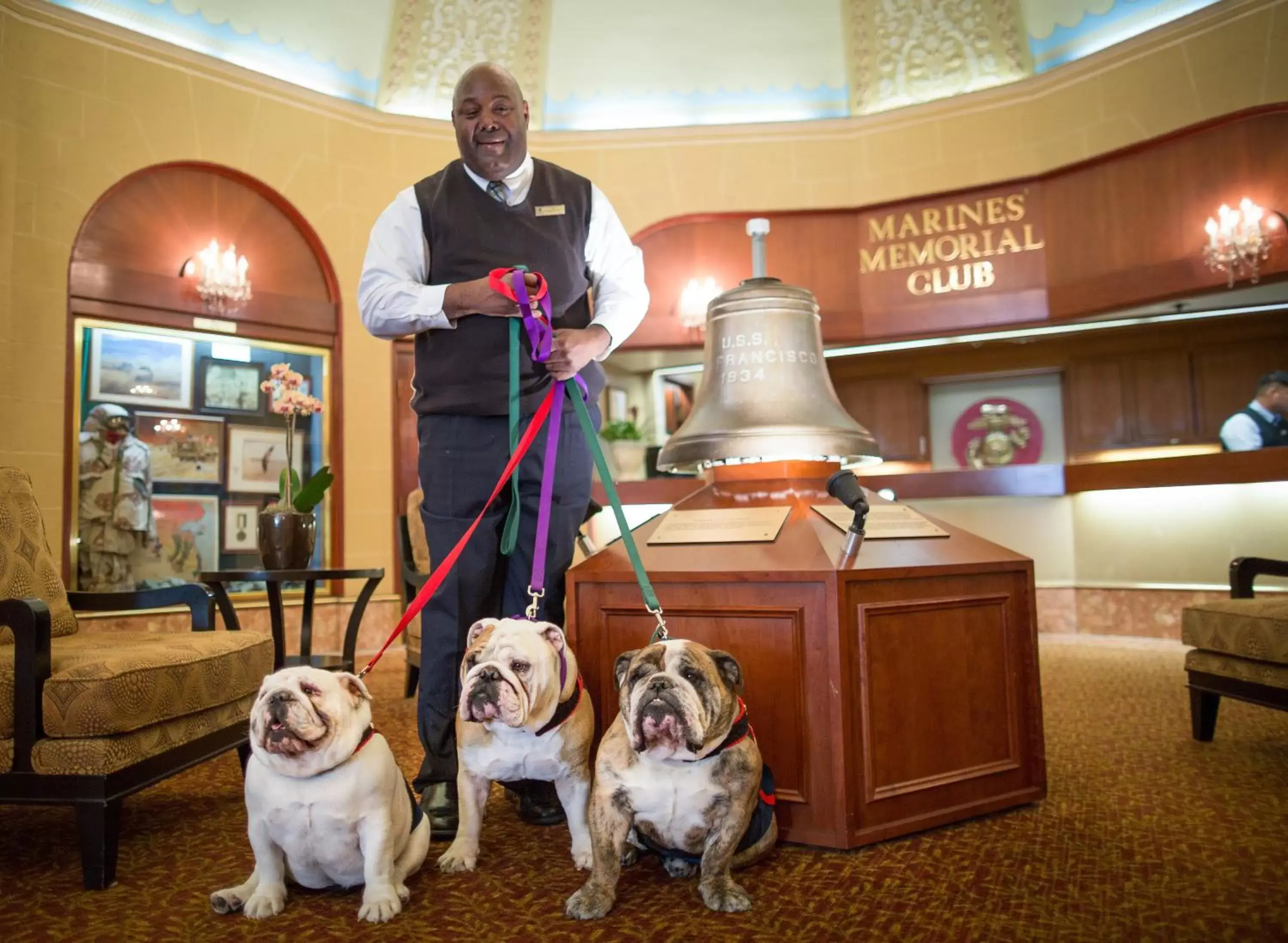 Staff, Pets in Marines' Memorial Club & Hotel Union Square