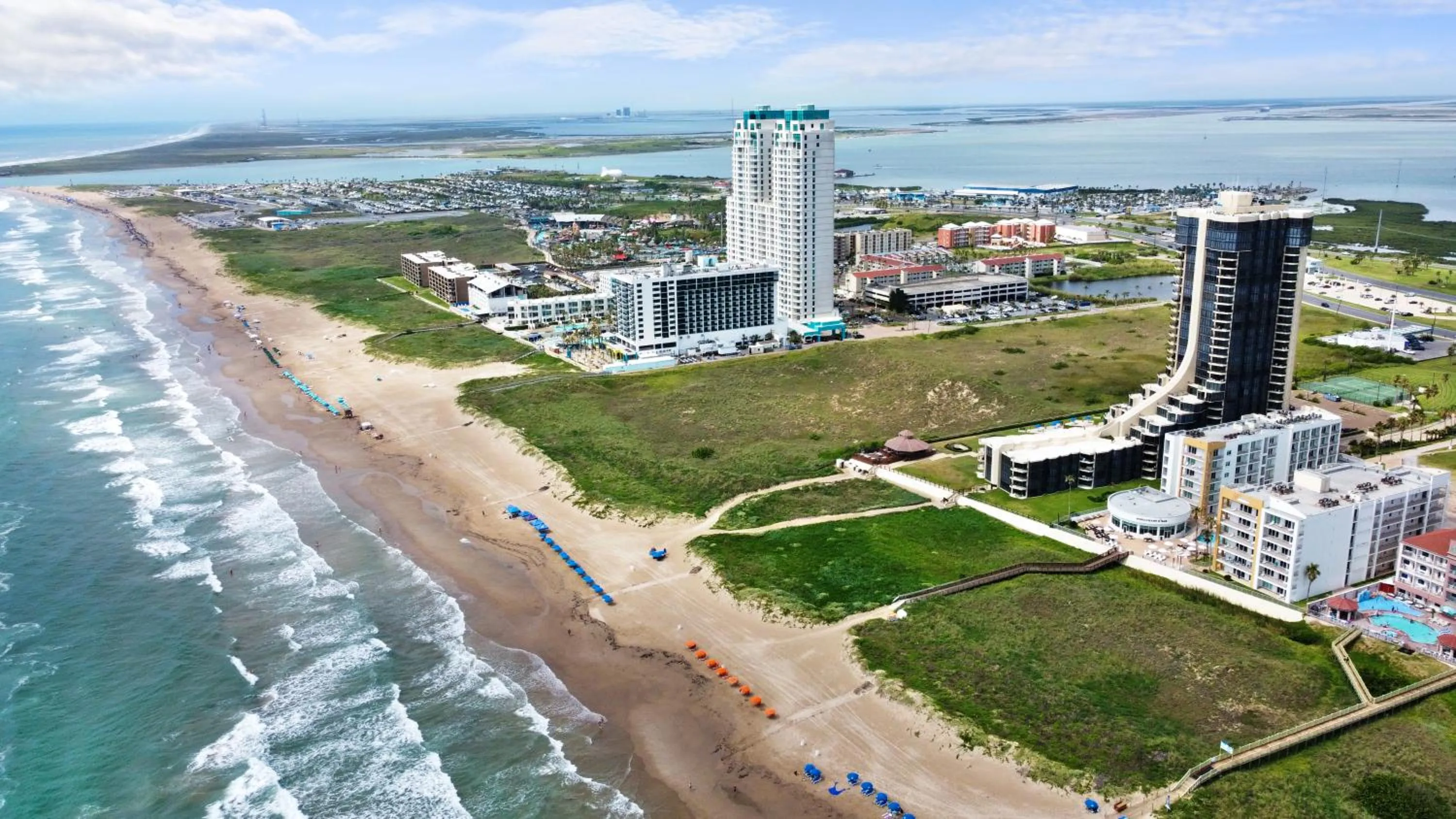 Property building in Peninsula Island Resort & Spa - Beachfront Property at South Padre Island