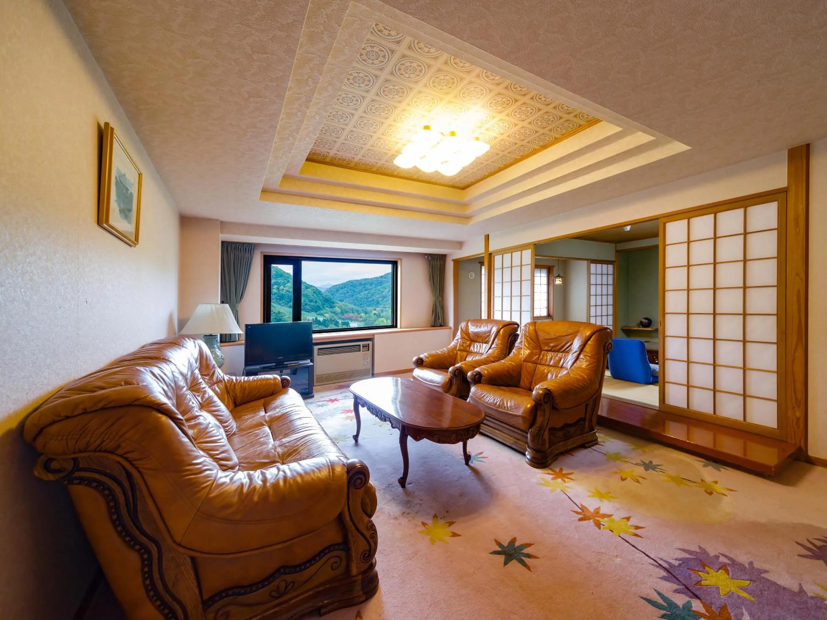 Living room in Jozankei View Hotel