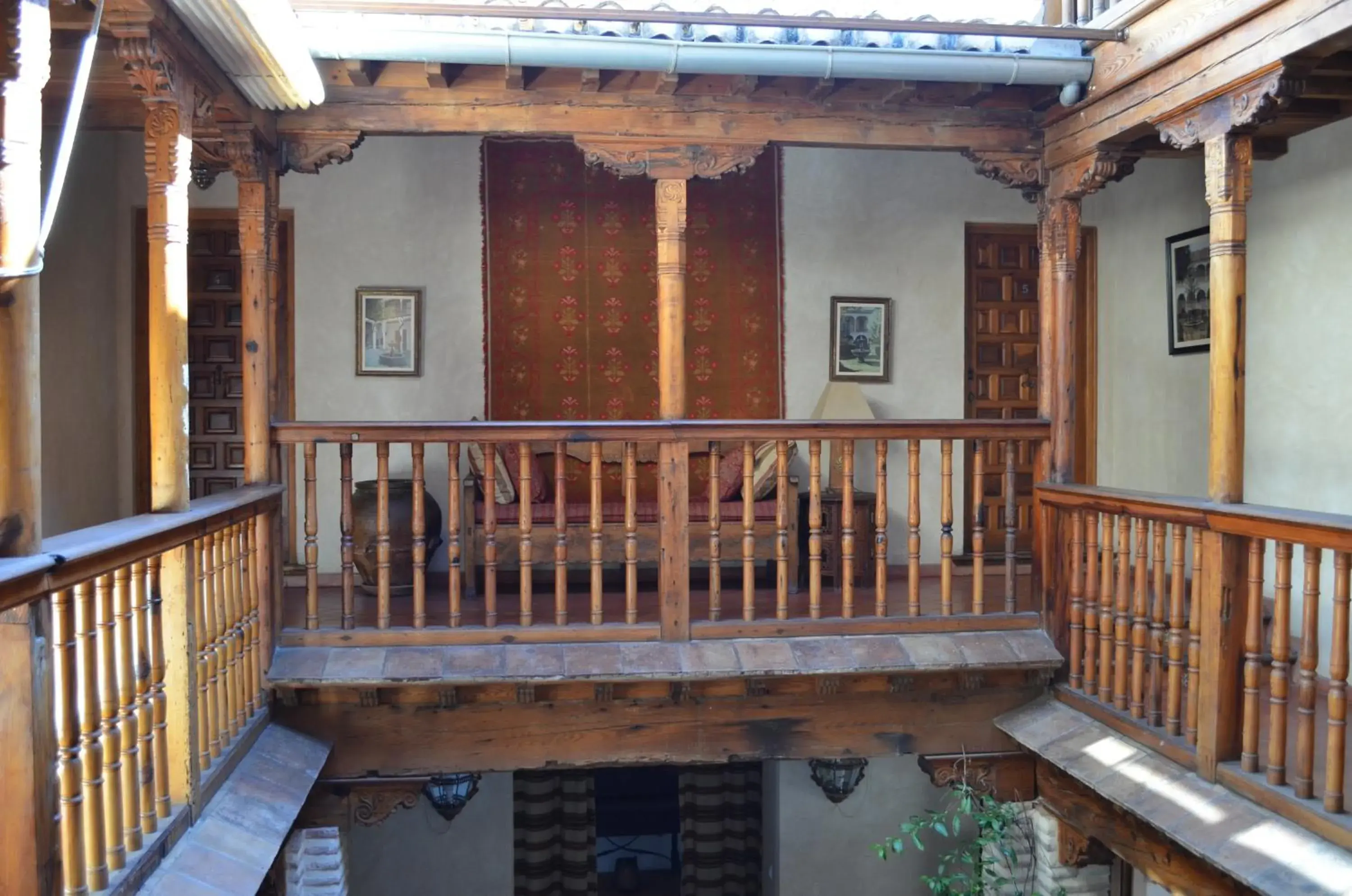 Patio, Balcony/Terrace in Hotel Santa Isabel La Real