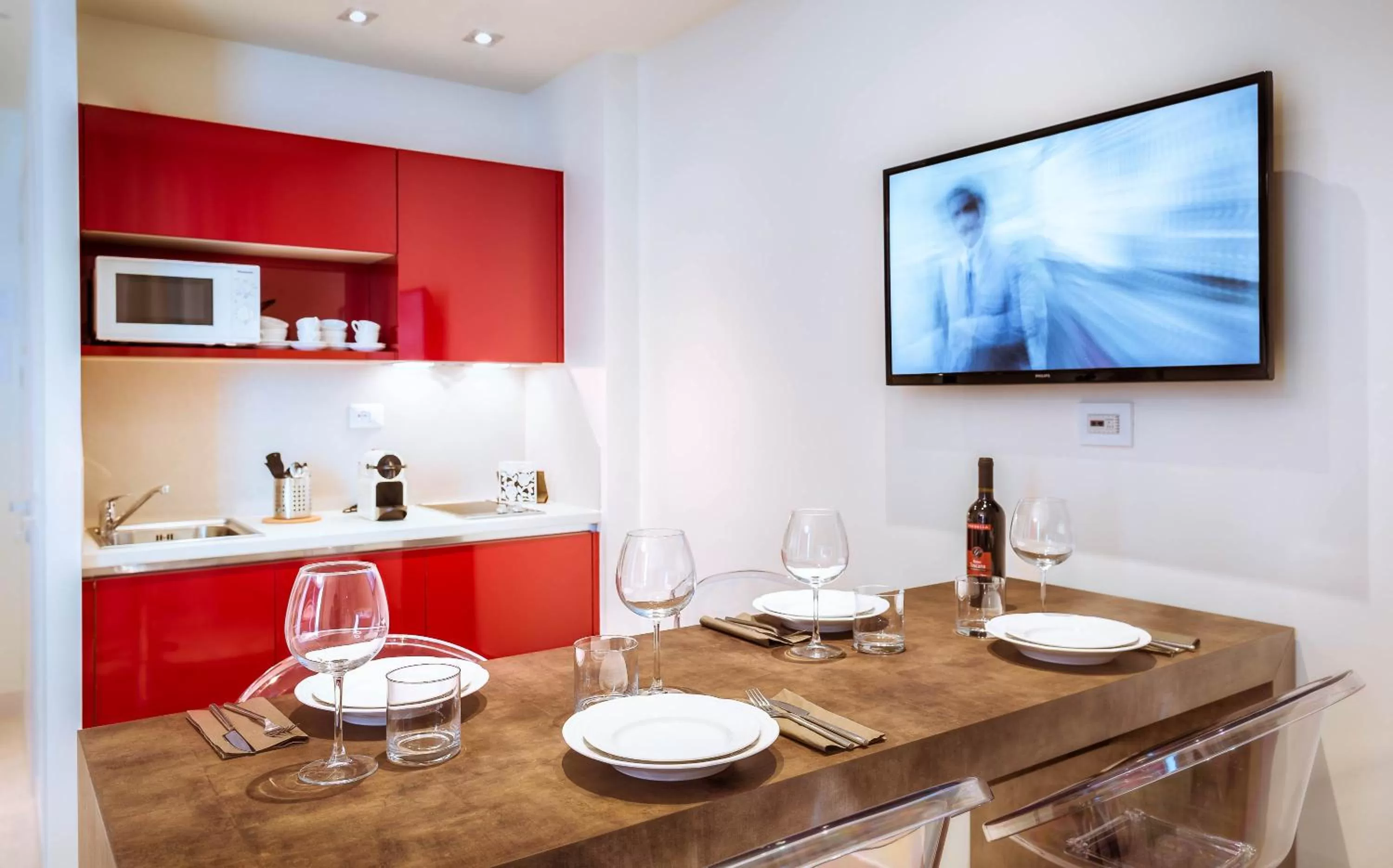 Kitchen or kitchenette in Forte16 View & SPA