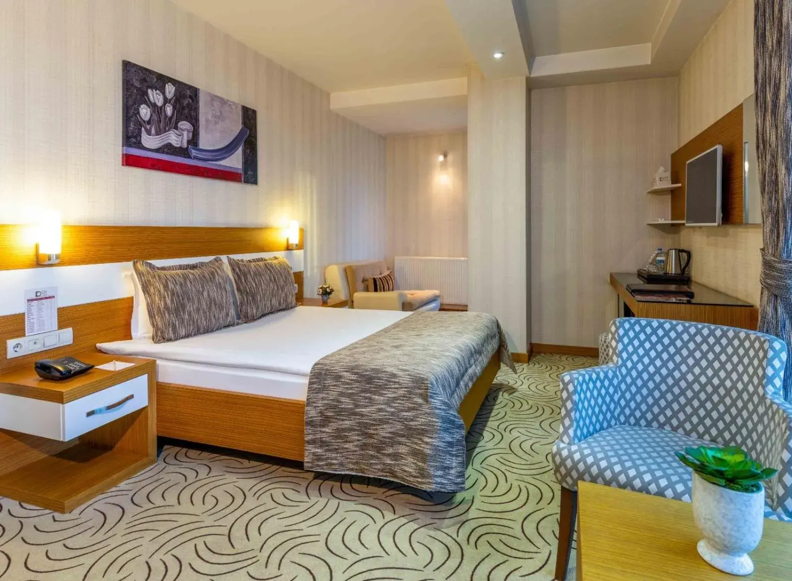 Bed in Dies Hotel