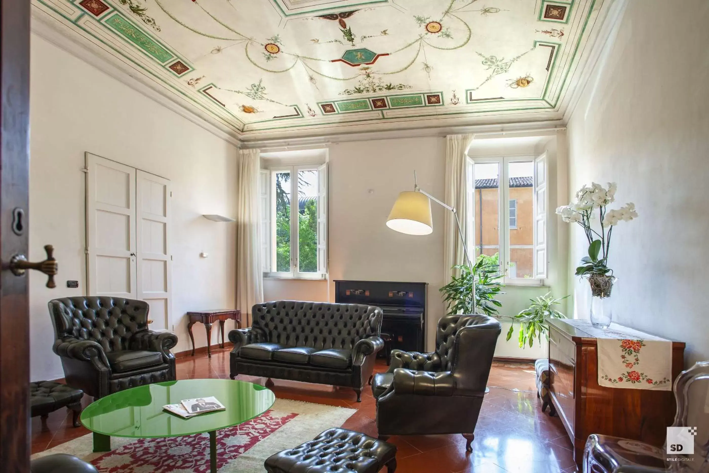 Communal lounge/ TV room, Lobby/Reception in Palazzo Galletti Abbiosi