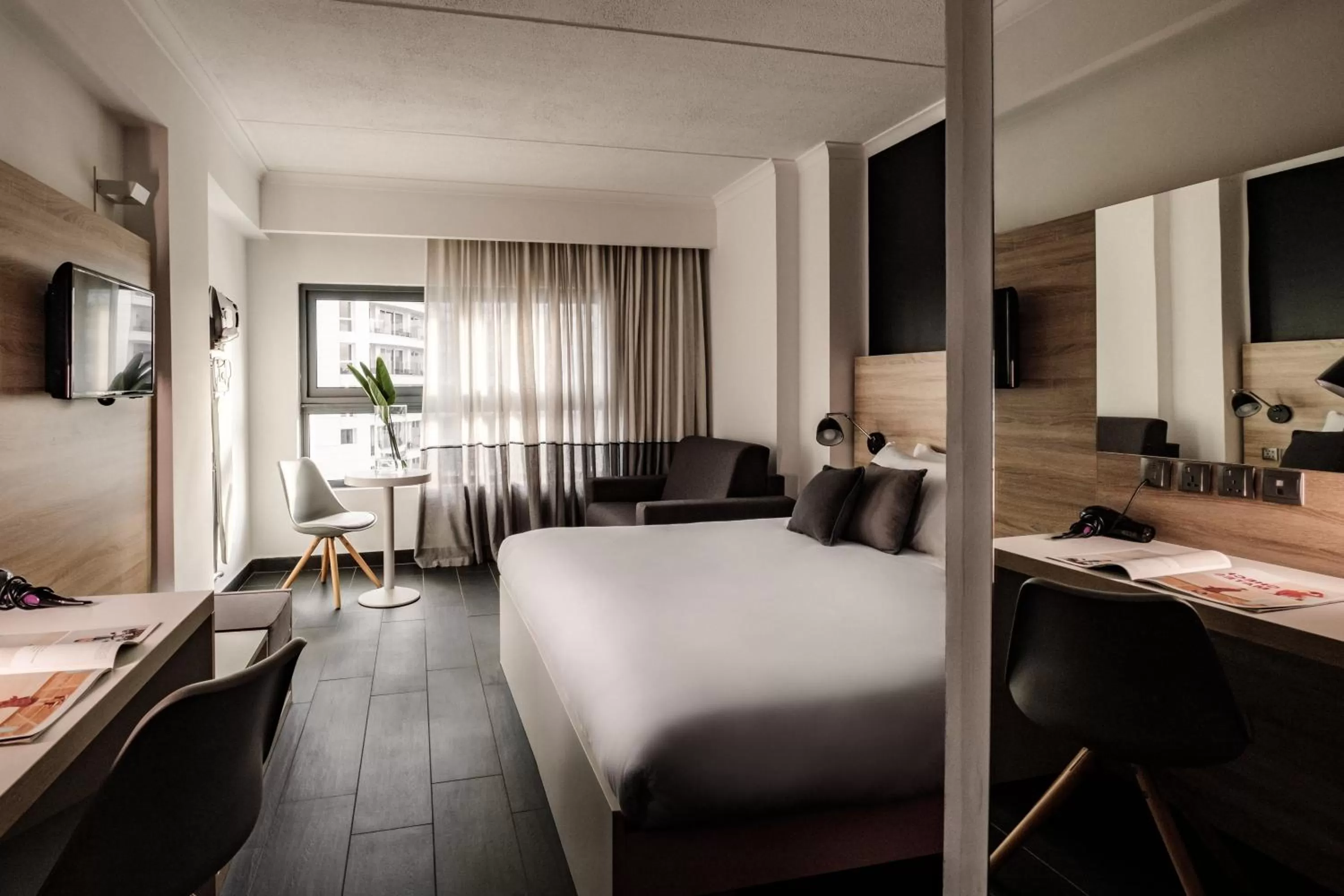 Photo of the whole room, Bed in be.HOTEL