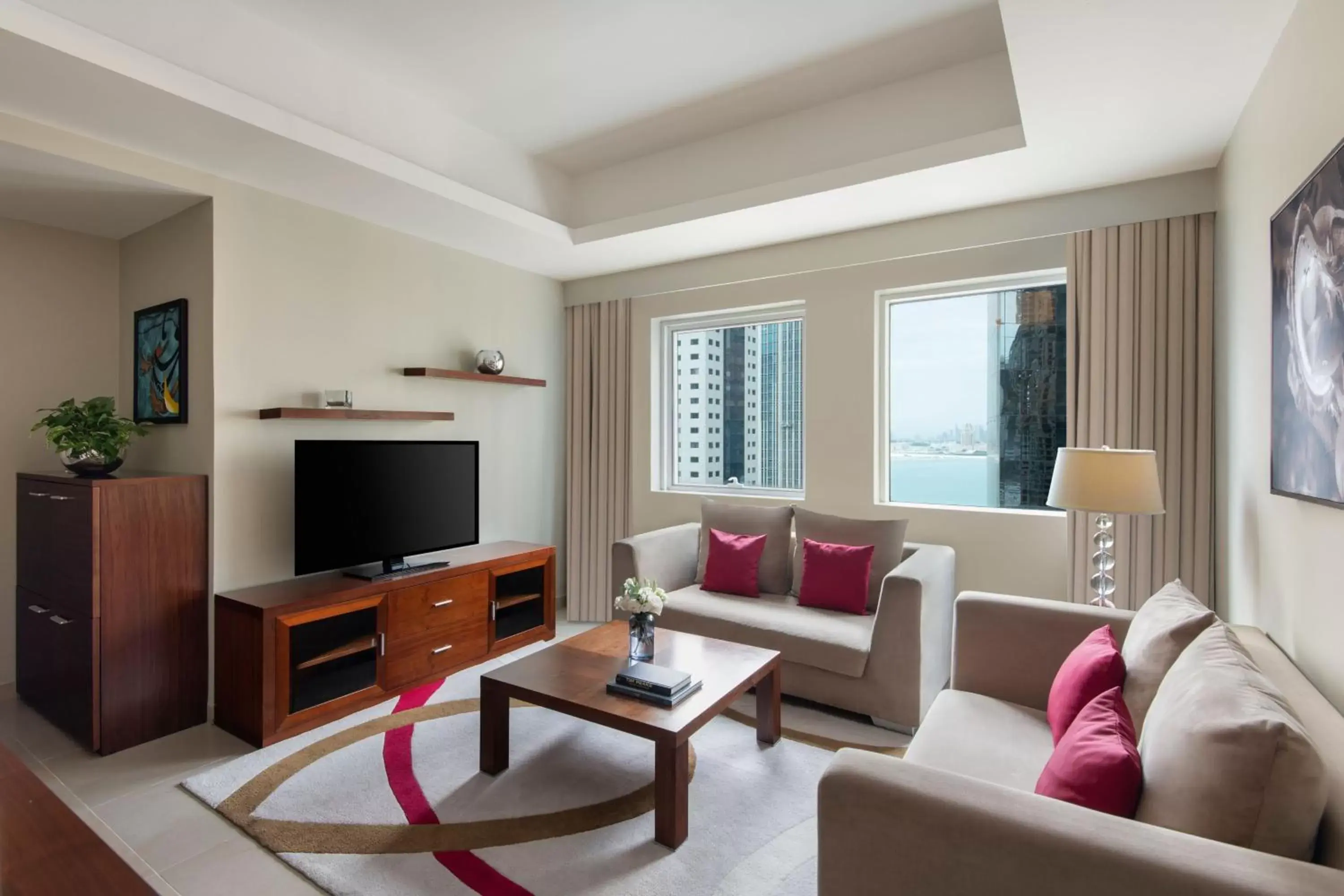 Bedroom, Seating Area in Marriott Executive Apartments City Center Doha