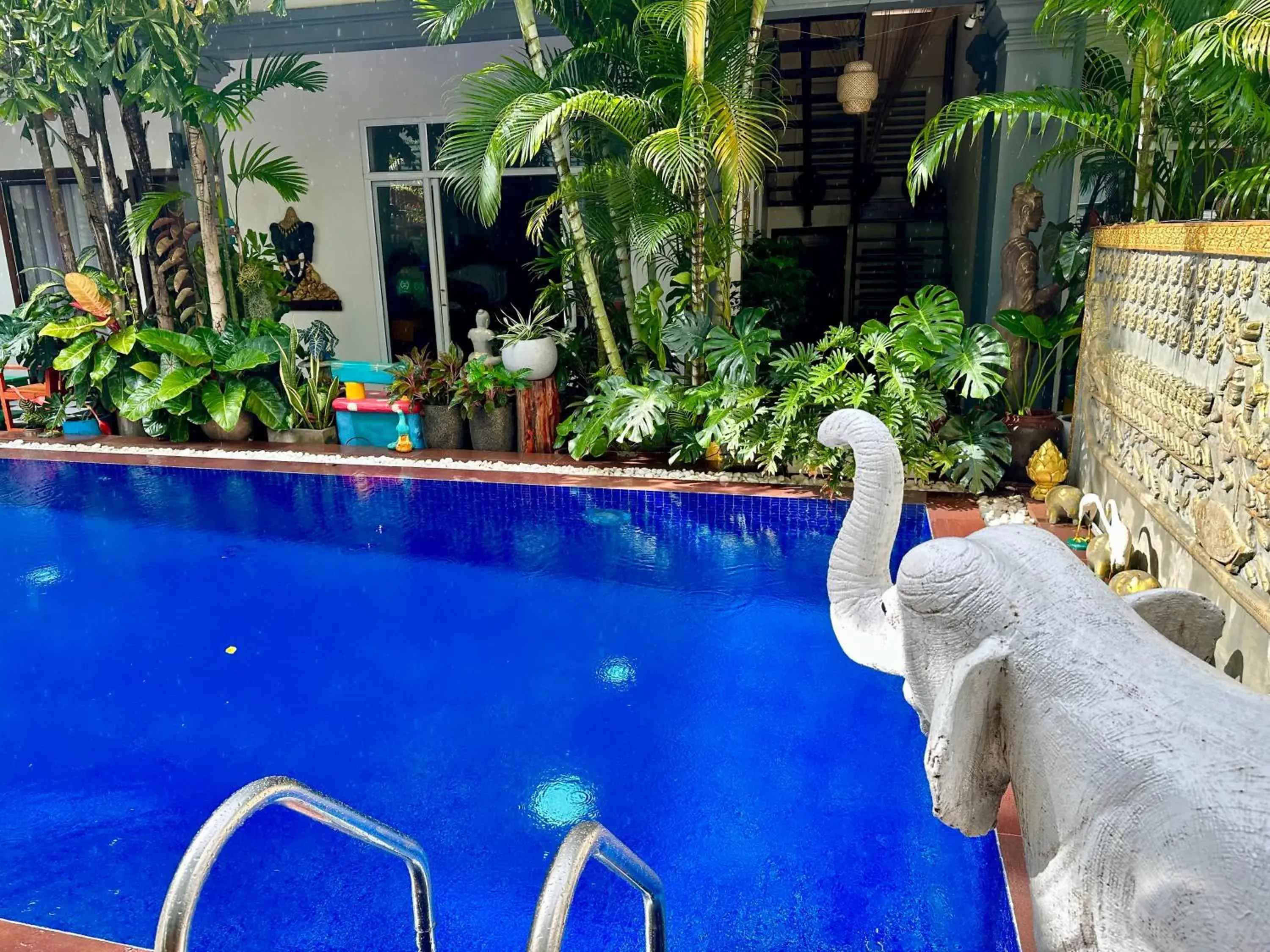 Garden view, Swimming Pool in Asanak D'Angkor Boutique Hotel