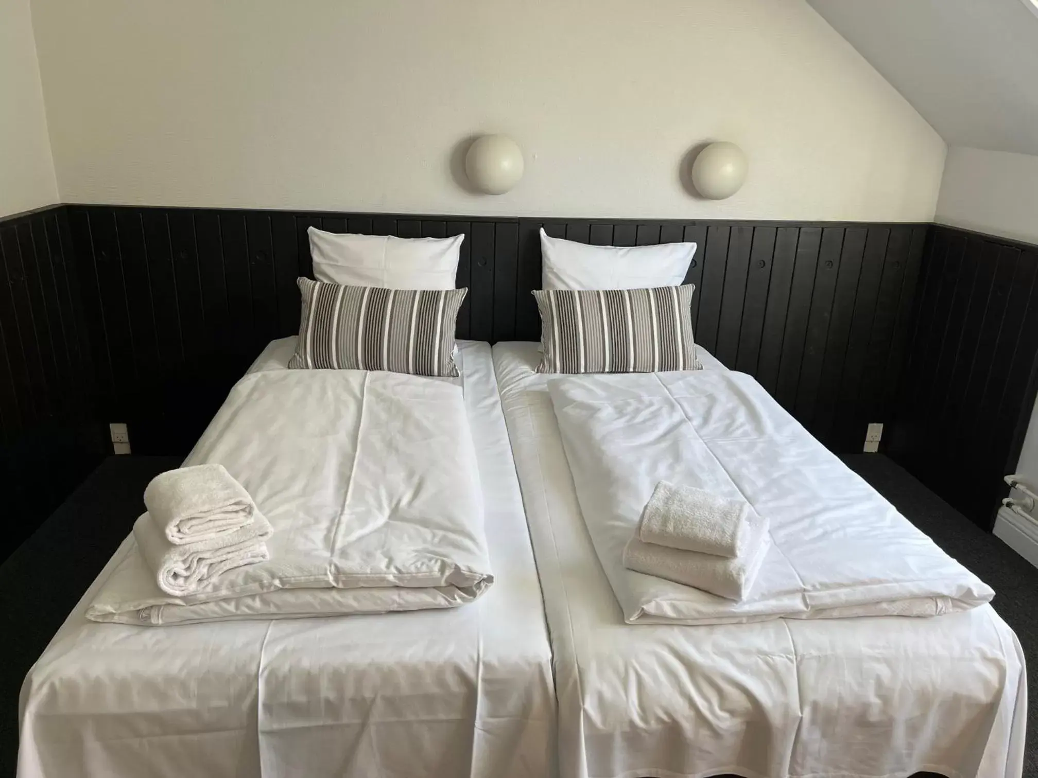 Bed in Hotel Frederikshavn